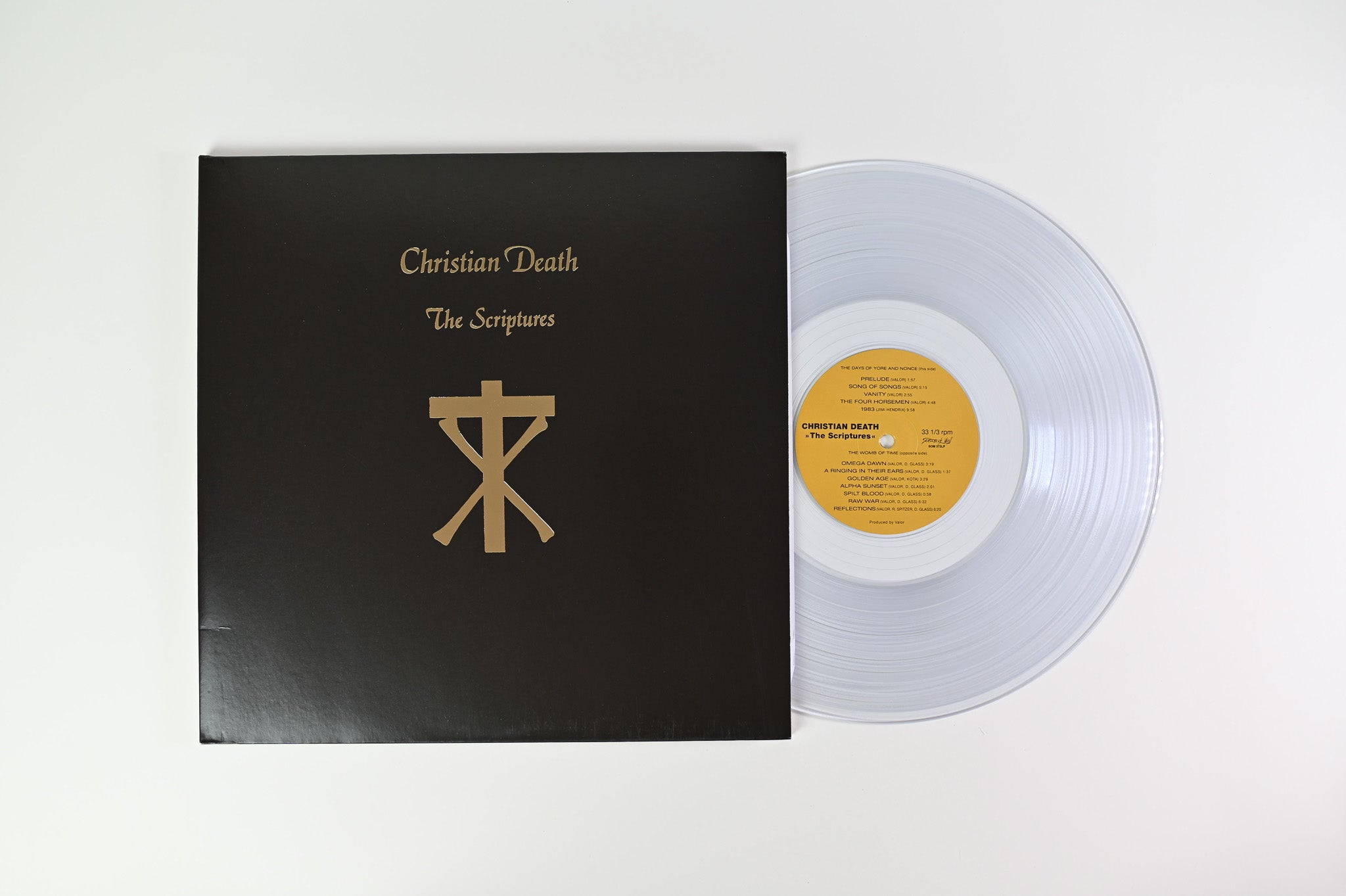 Christian Death - The Scriptures on Season Of Mist Ltd Clear Vinyl Reissue