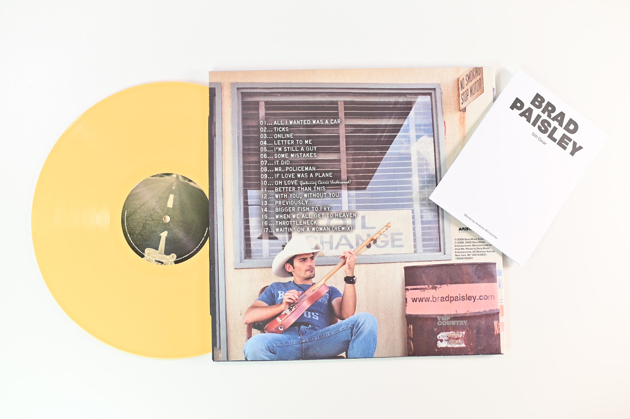 Brad Paisley - 5th Gear on Arista Nashville / Vinyl Me, Please - Blue & Yellow Vinyl