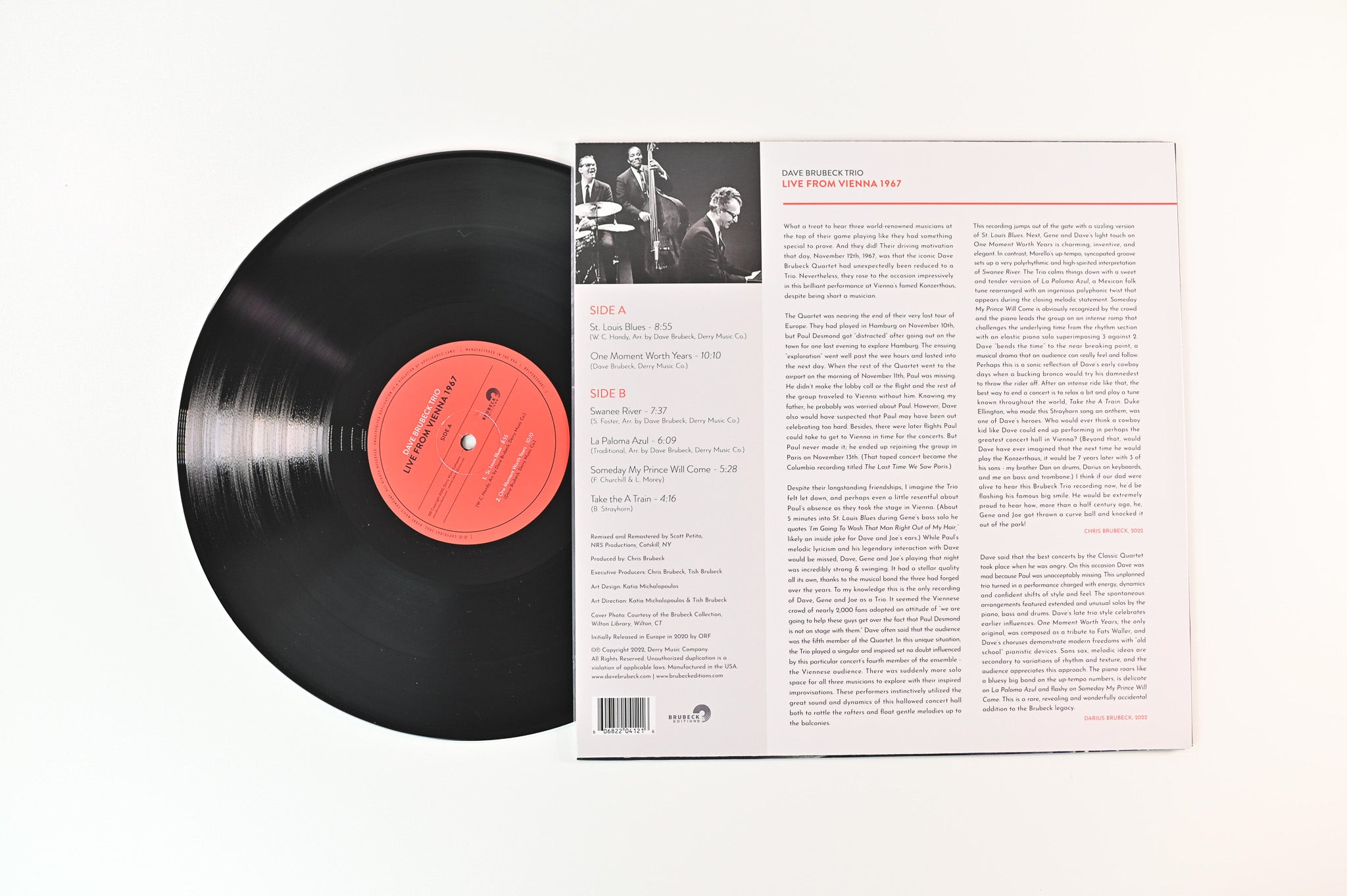 The Dave Brubeck Trio - Live From Vienna 1967 on Brubeck Editions