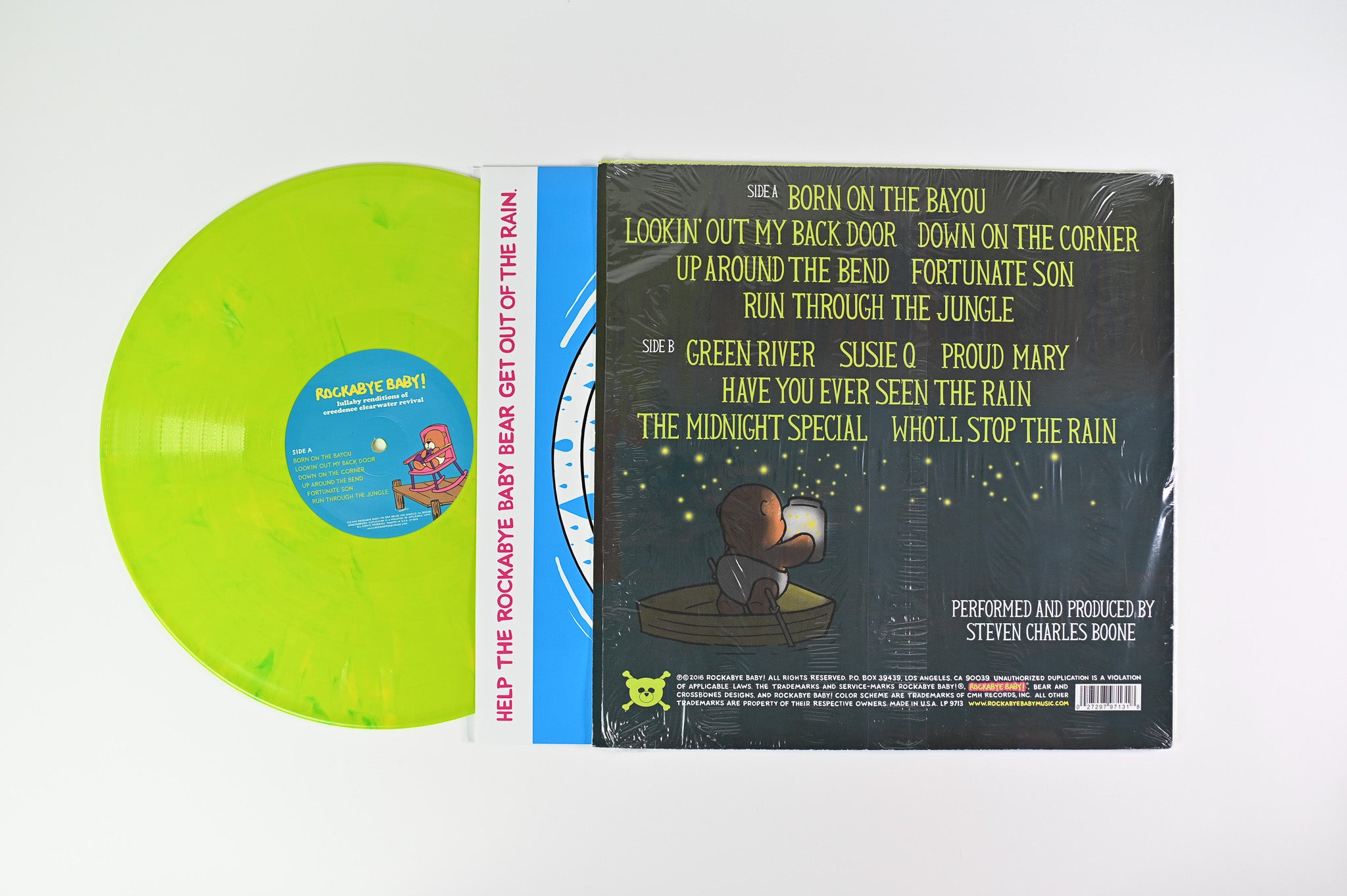 Steven Charles Boone - Lullaby Renditions Of Creedence Clearwater Revival Green Vinyl