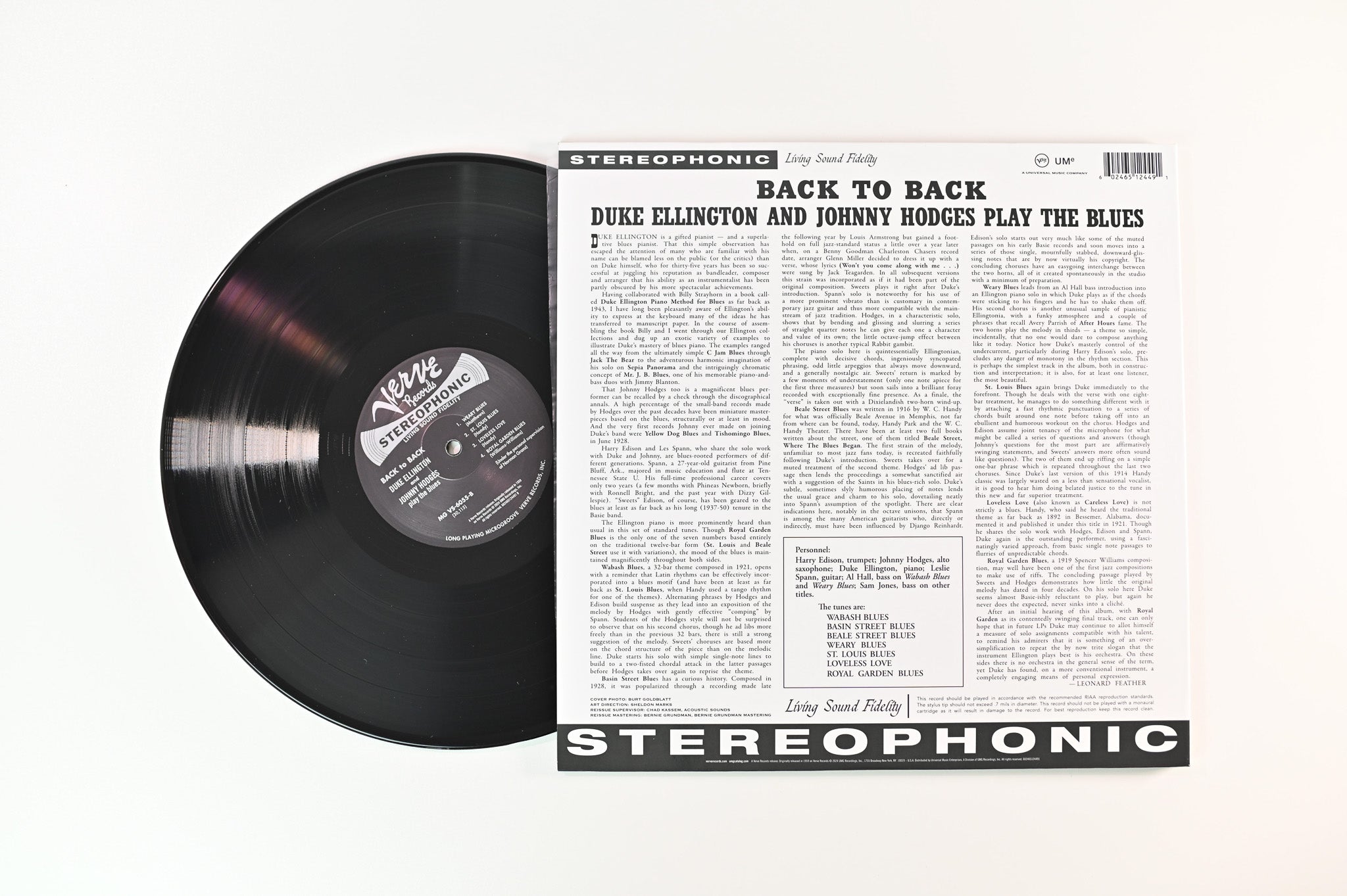 Duke Ellington - Back To Back (Duke Ellington And Johnny Hodges Play The Blues) on Verve Acoustic Sounds Series