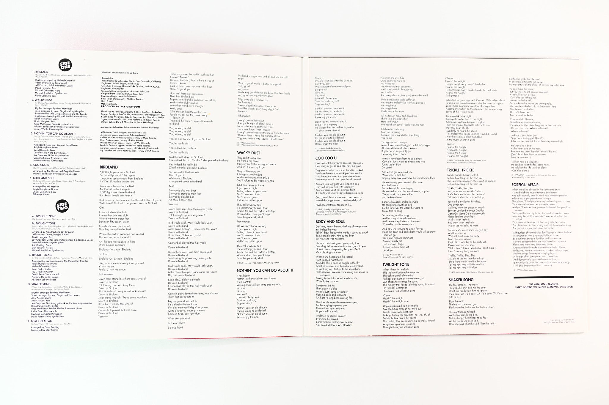 The Manhattan Transfer - Extensions on Mobile Fidelity Sound Lab