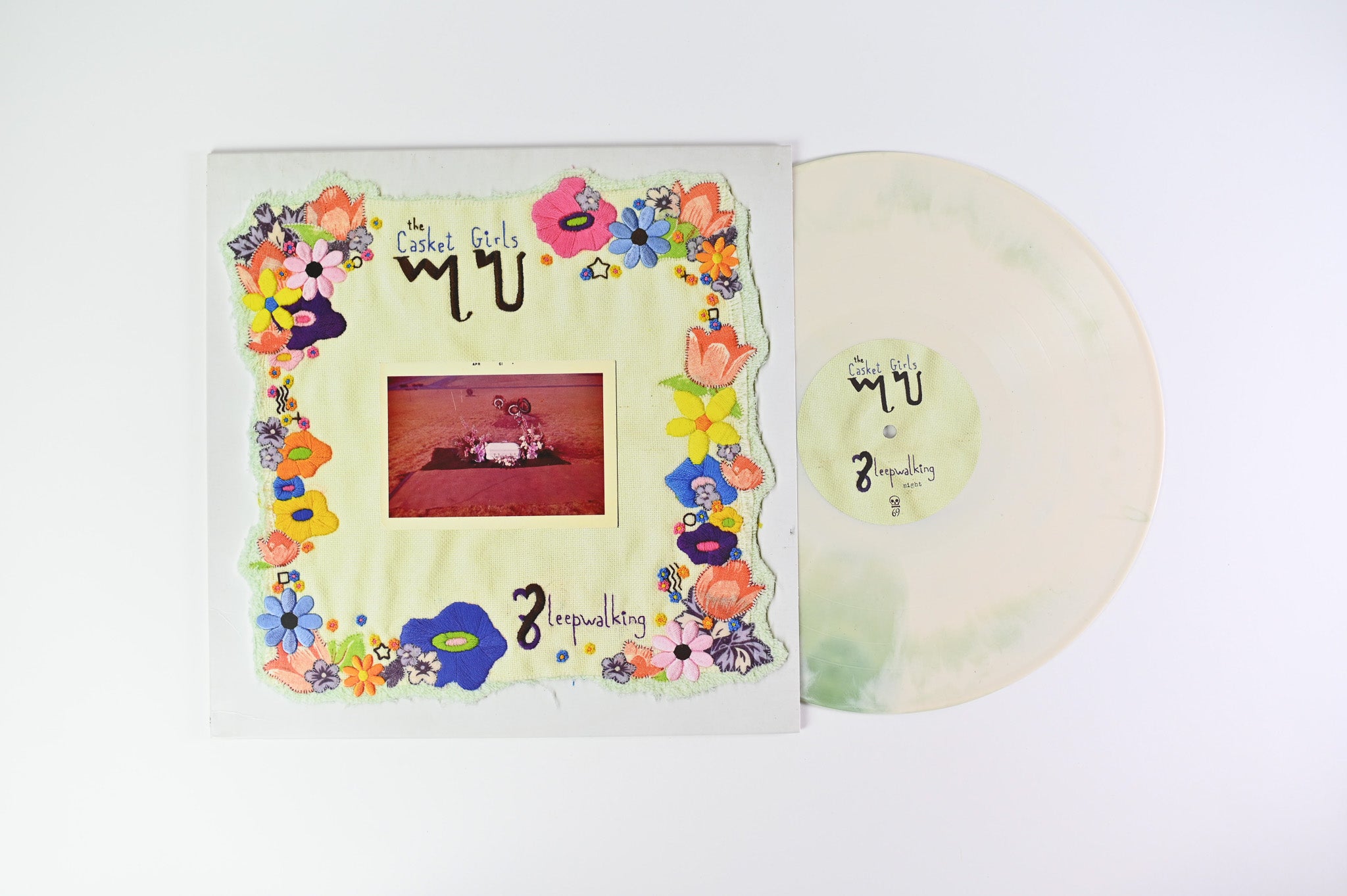 The Casket Girls - Sleepwalking on Graveface Ltd Peaches & Herb Swirl