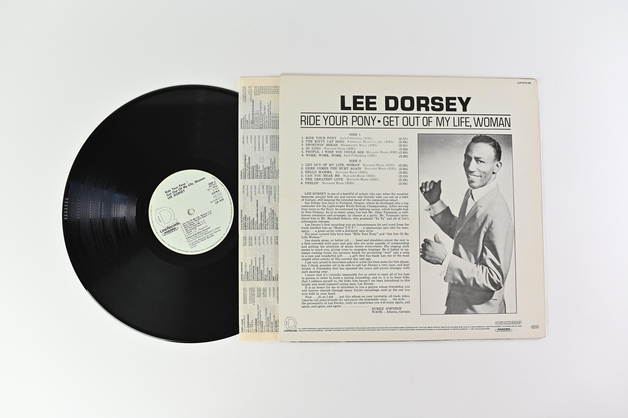 Lee Dorsey - Ride Your Pony - Get Out Of My Life Woman on Line Records Mono