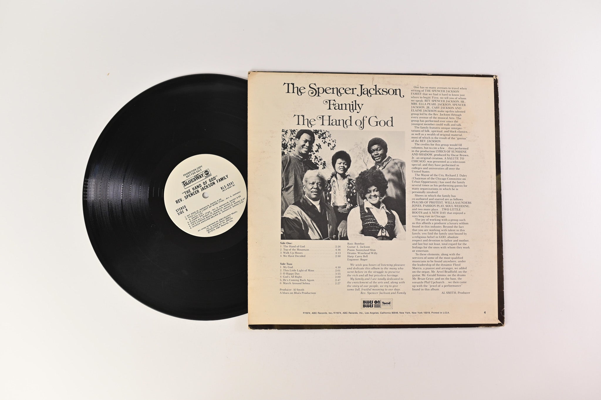 The Spencer Jackson Family - The Hand Of God on ABC Records Bluesway - Promo