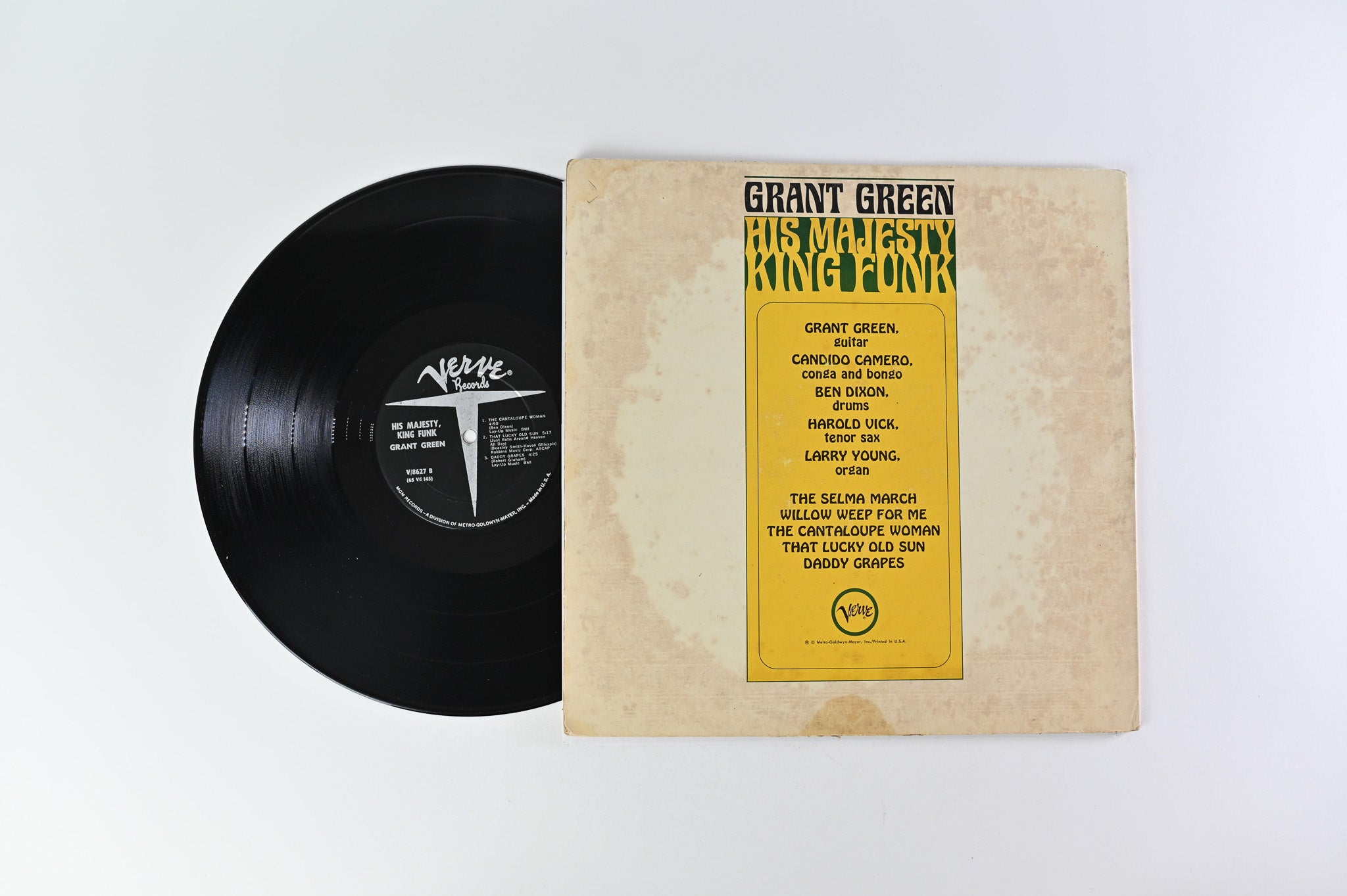 Grant Green - His Majesty, King Funk on Verve Records - Mono DG