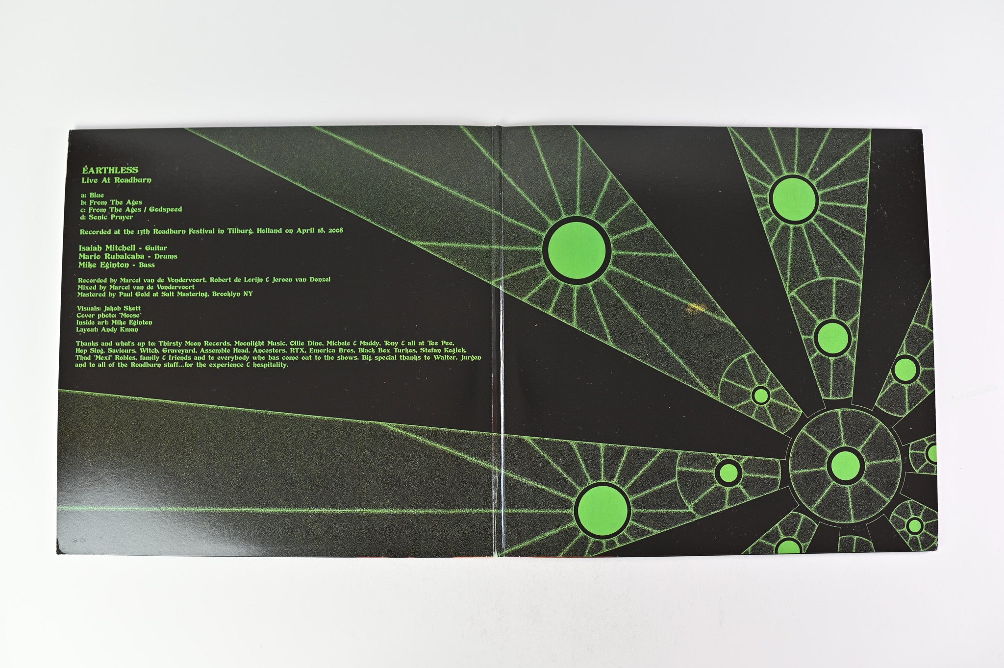 Earthless - Live At Roadburn on Tee Pee Records Green Vinyl