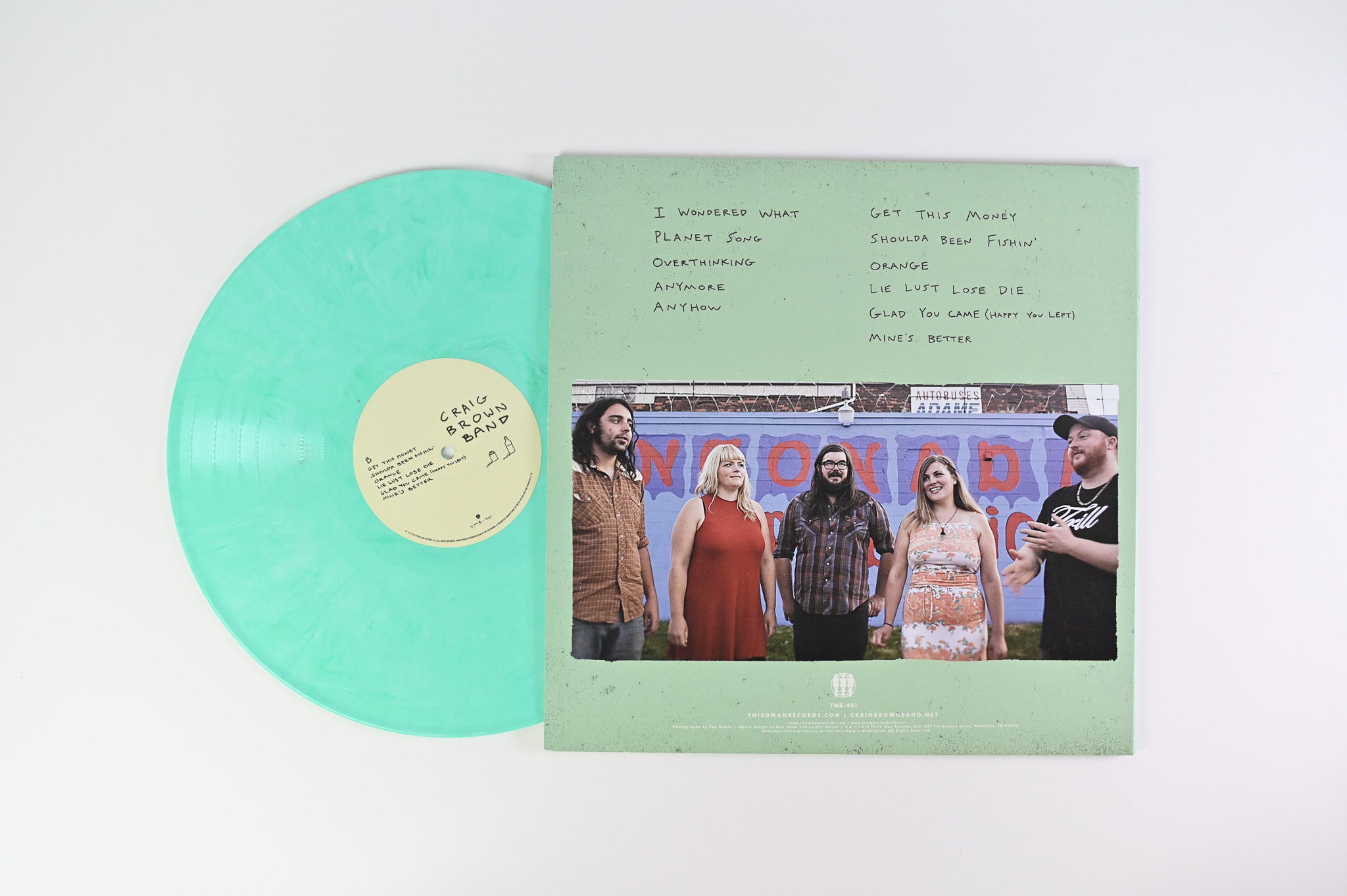 Craig Brown Band - The Lucky Ones Forget on Third Man Seafoam Vinyl