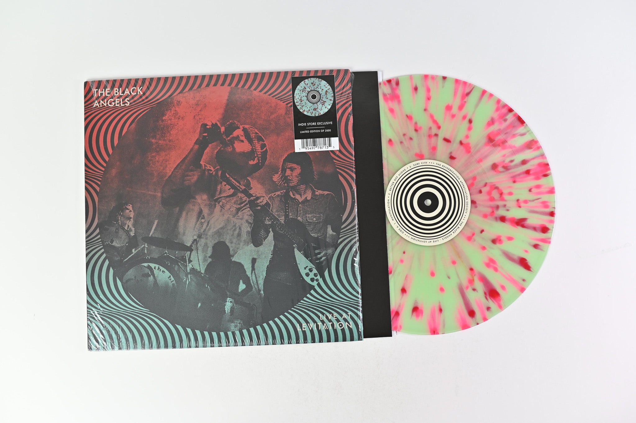 The Black Angels - Live At Levitation on The Reverberation Appreciation Society Seafoam Splatter Vinyl