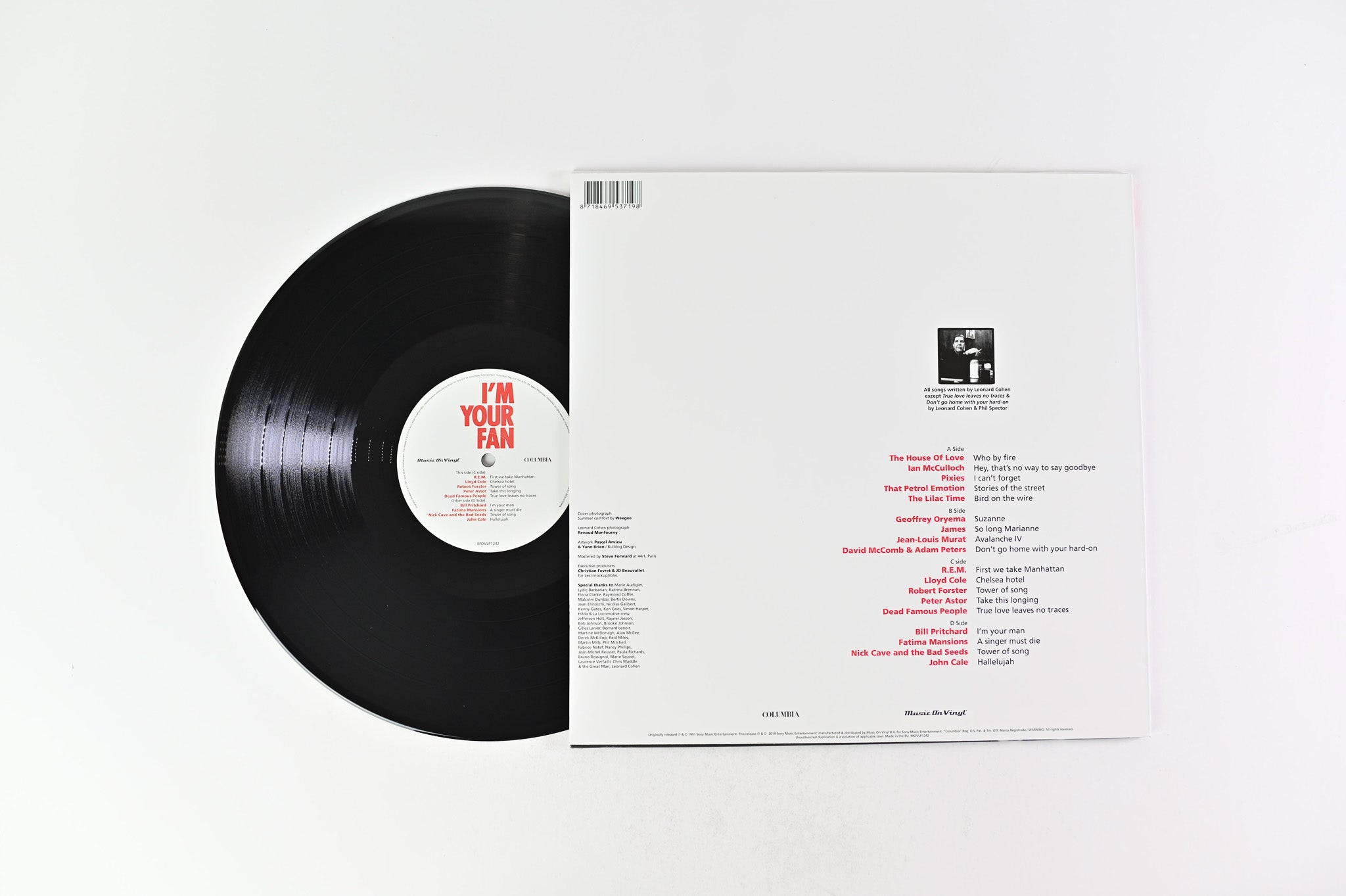 Various - I'm Your Fan: The Songs Of Leonard Cohen By... on Music On Vinyl Reissue