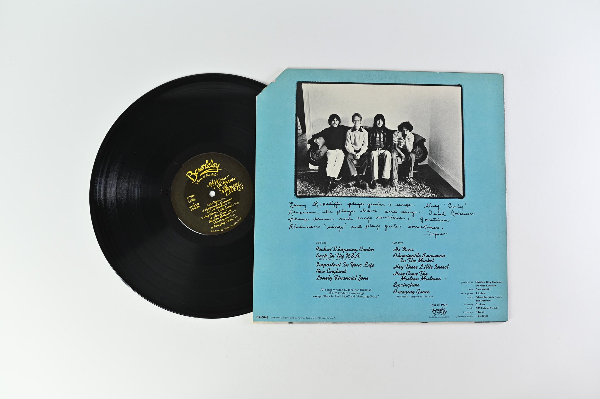 Jonathan Richman & The Modern Lovers - Jonathan Richman & The Modern Lovers on Beserkley