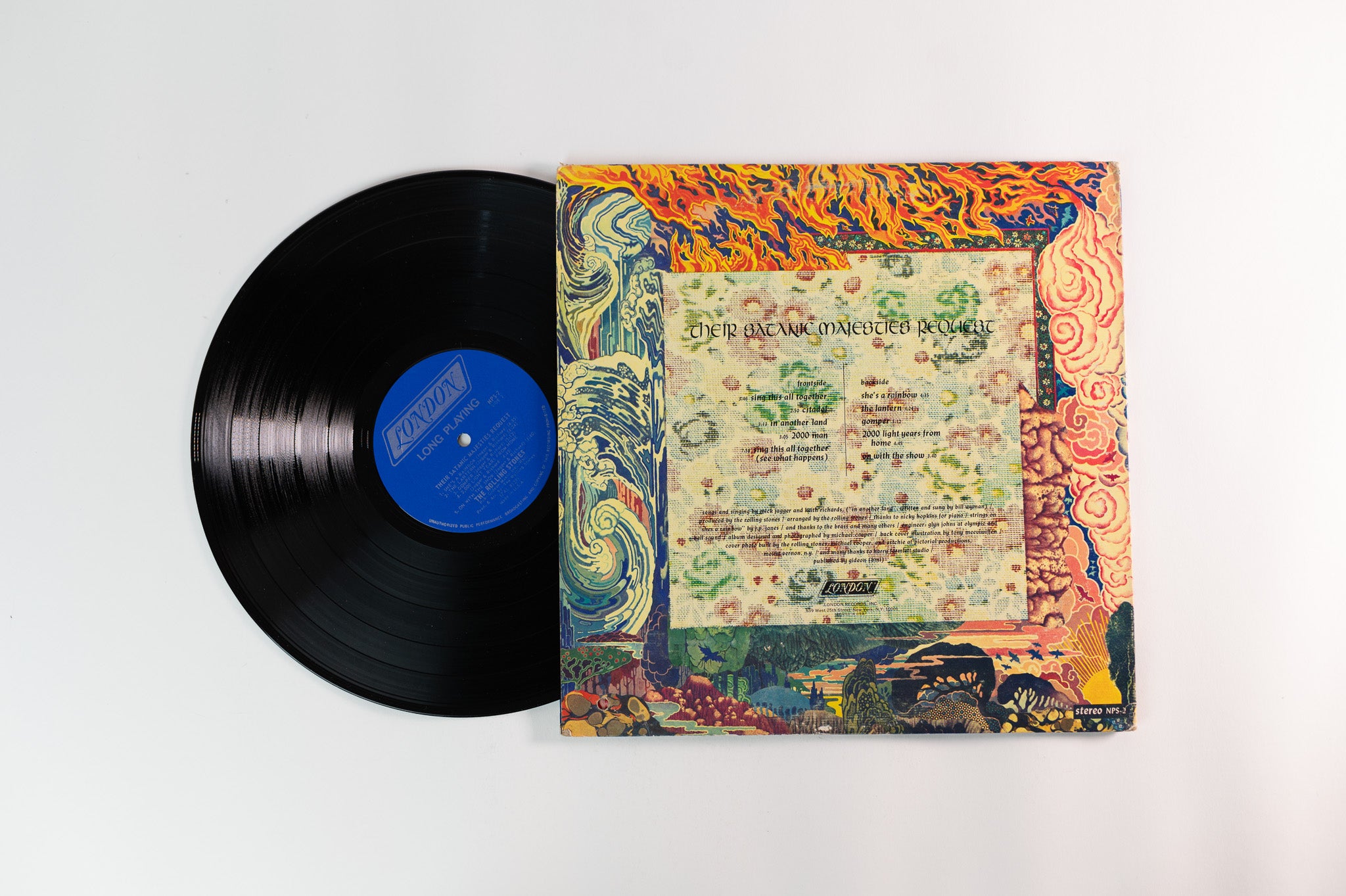 The Rolling Stones - Their Satanic Majesties Request on London Stereo With Lenticular Cover