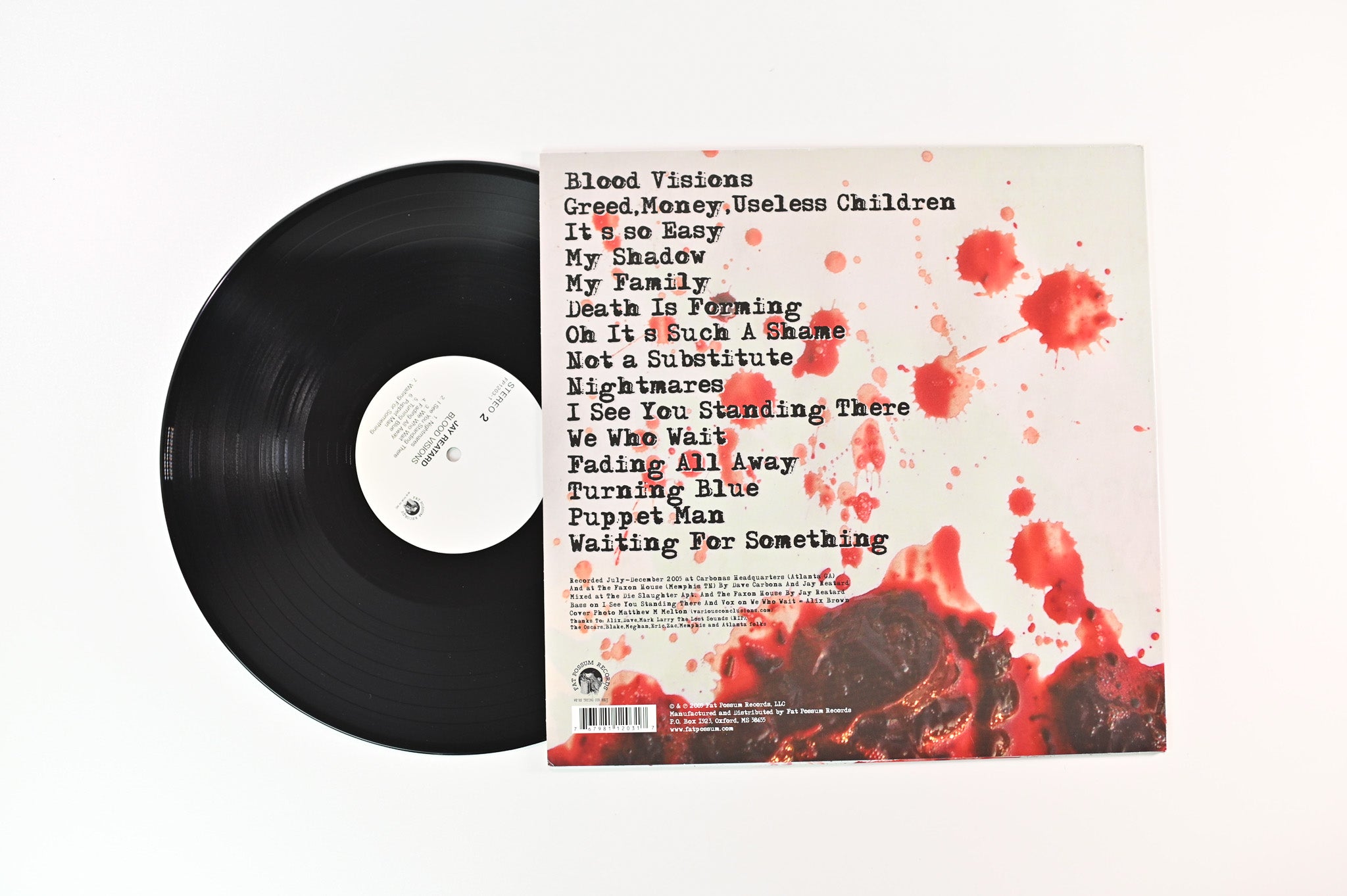 Jay Reatard - Blood Visions on Fat Possum Records Reissue