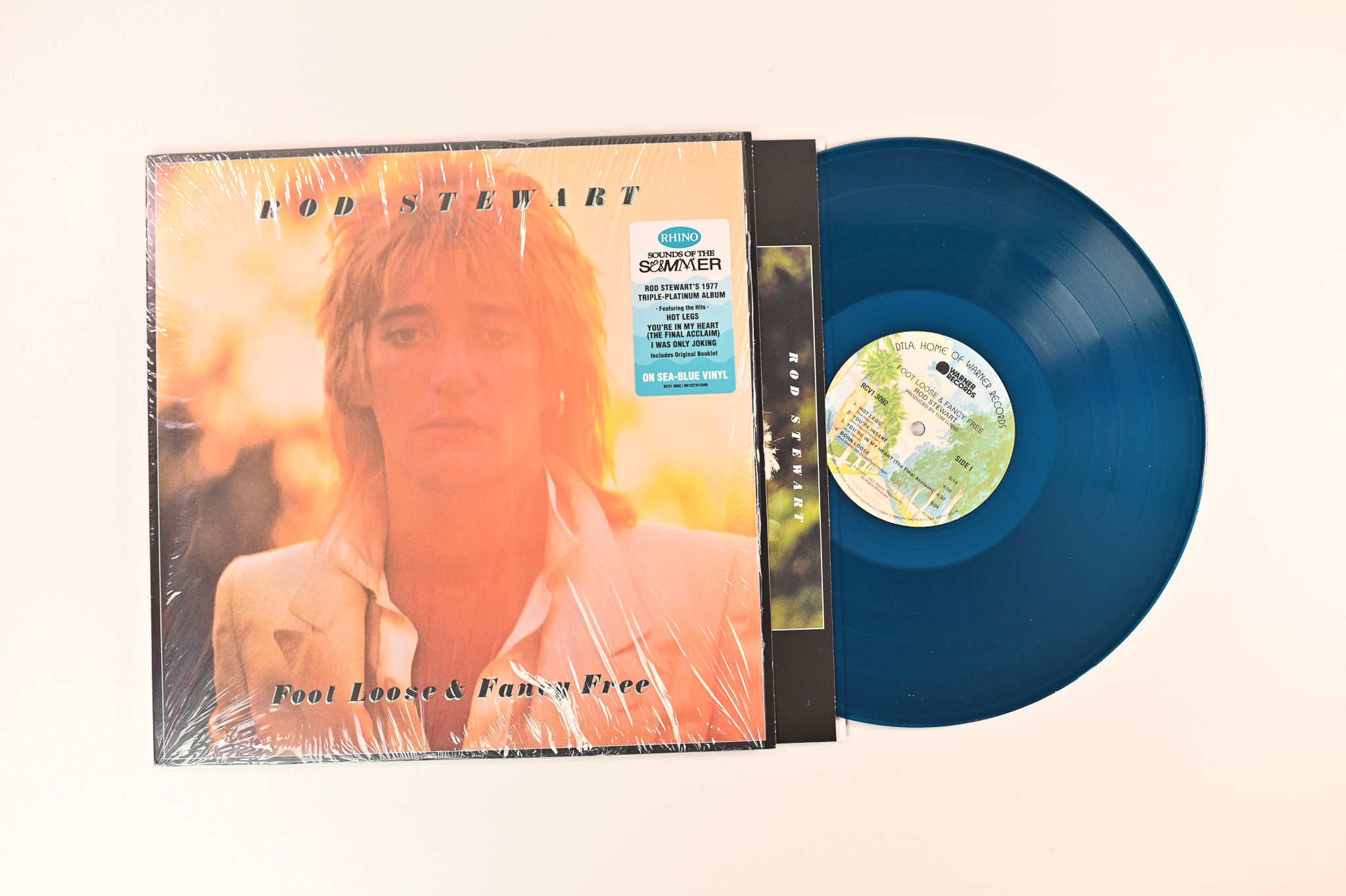 Rod Stewart - Foot Loose & Fancy Free on Rhino/Warner Records Ltd. Reissue on Sea Blue Vinyl