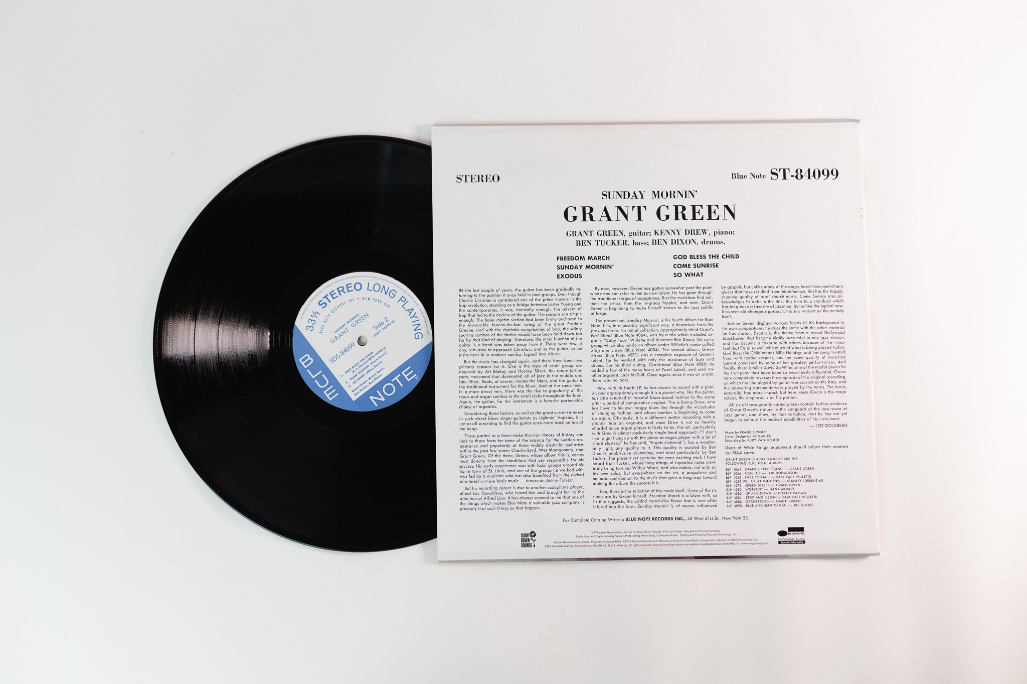 Grant Green - Sunday Mornin' on Blue Note Slow Down Sounds 180 Gram Reissue
