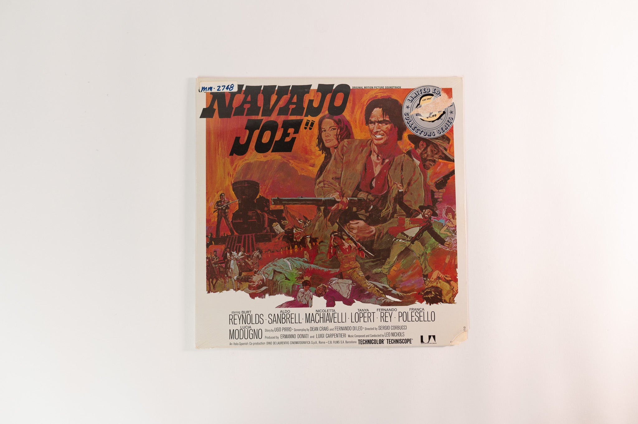 Leo Nichols (Ennio Morricone) - Navajo Joe (Original Motion Picture Soundtrack) on UA Reissue Sealed