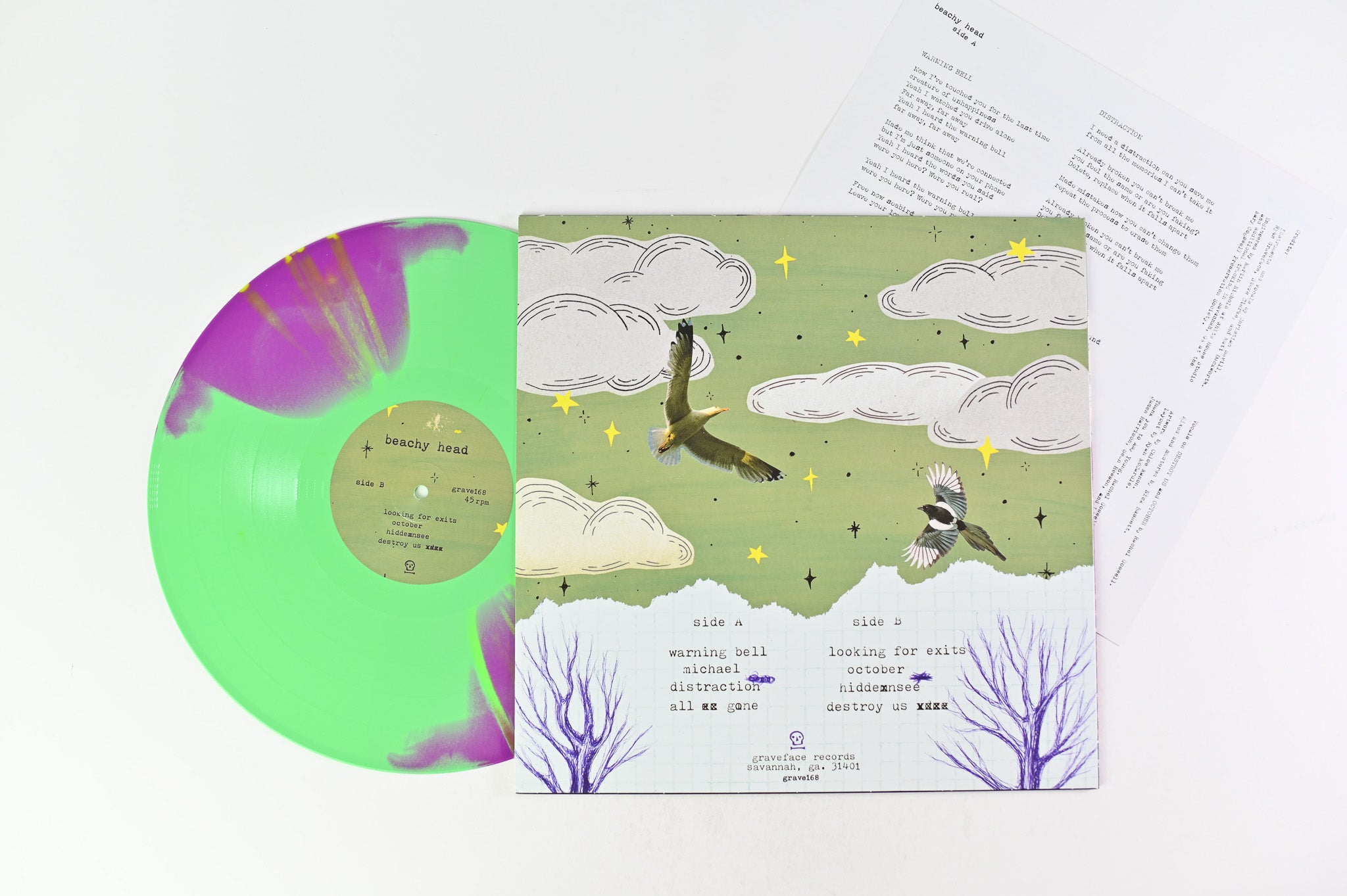 Beachy Head - Beachy Head Limited on Graveface Records Green & Purple Vinyl