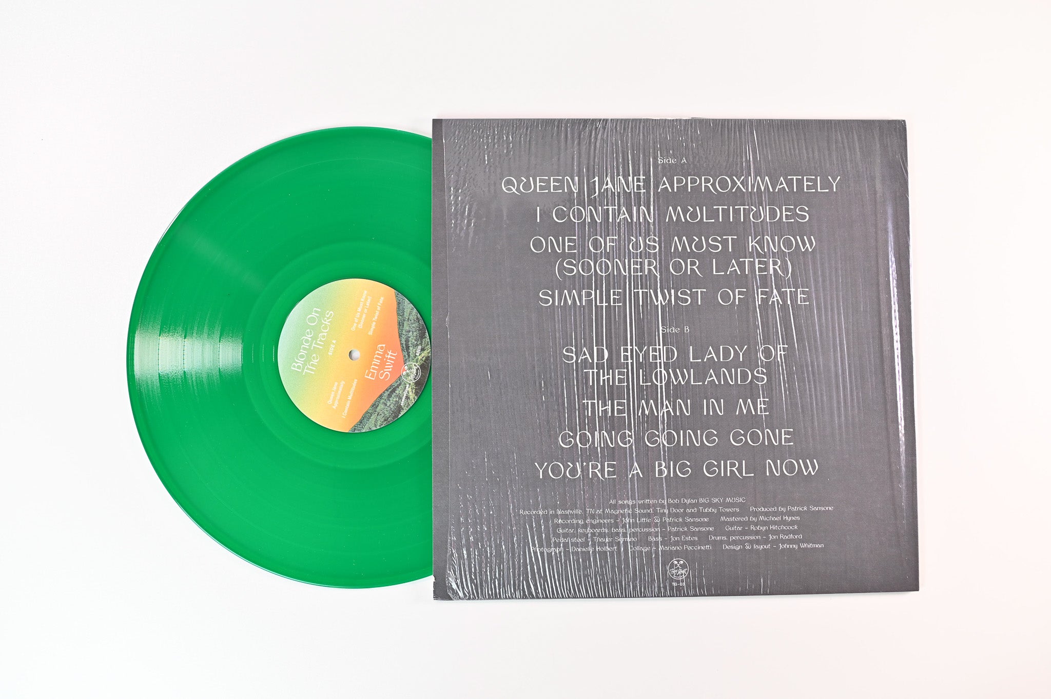 Emma Swift - Blonde On The Tracks on Tiny Ghost Records Ltd. Green Vinyl Signed
