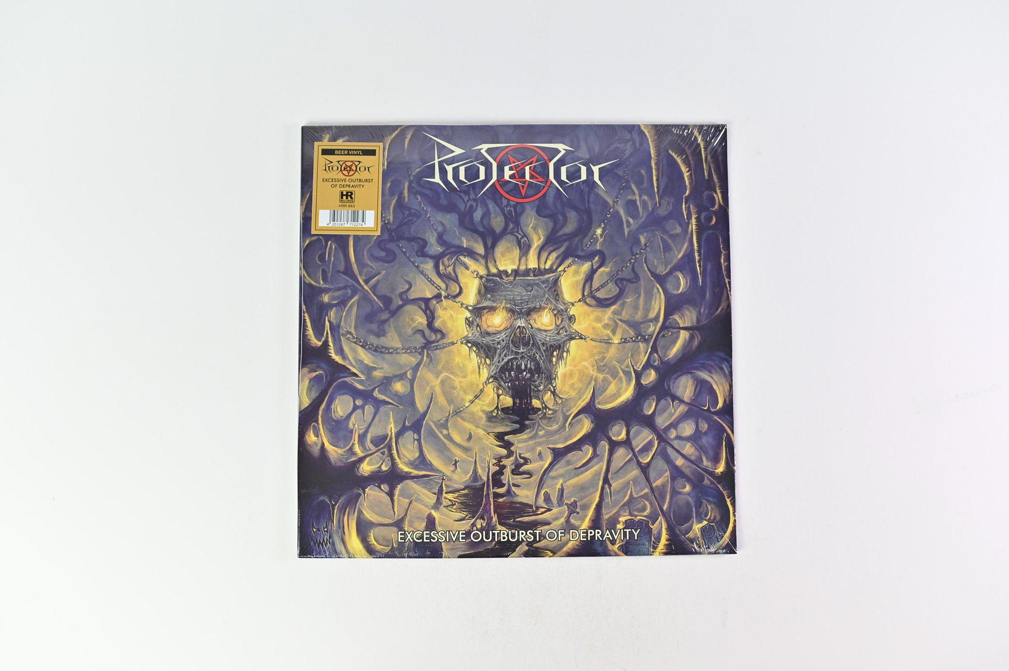 Protector - Excessive Outburst Of Depravity on High Roller Limited Beer Vinyl Sealed