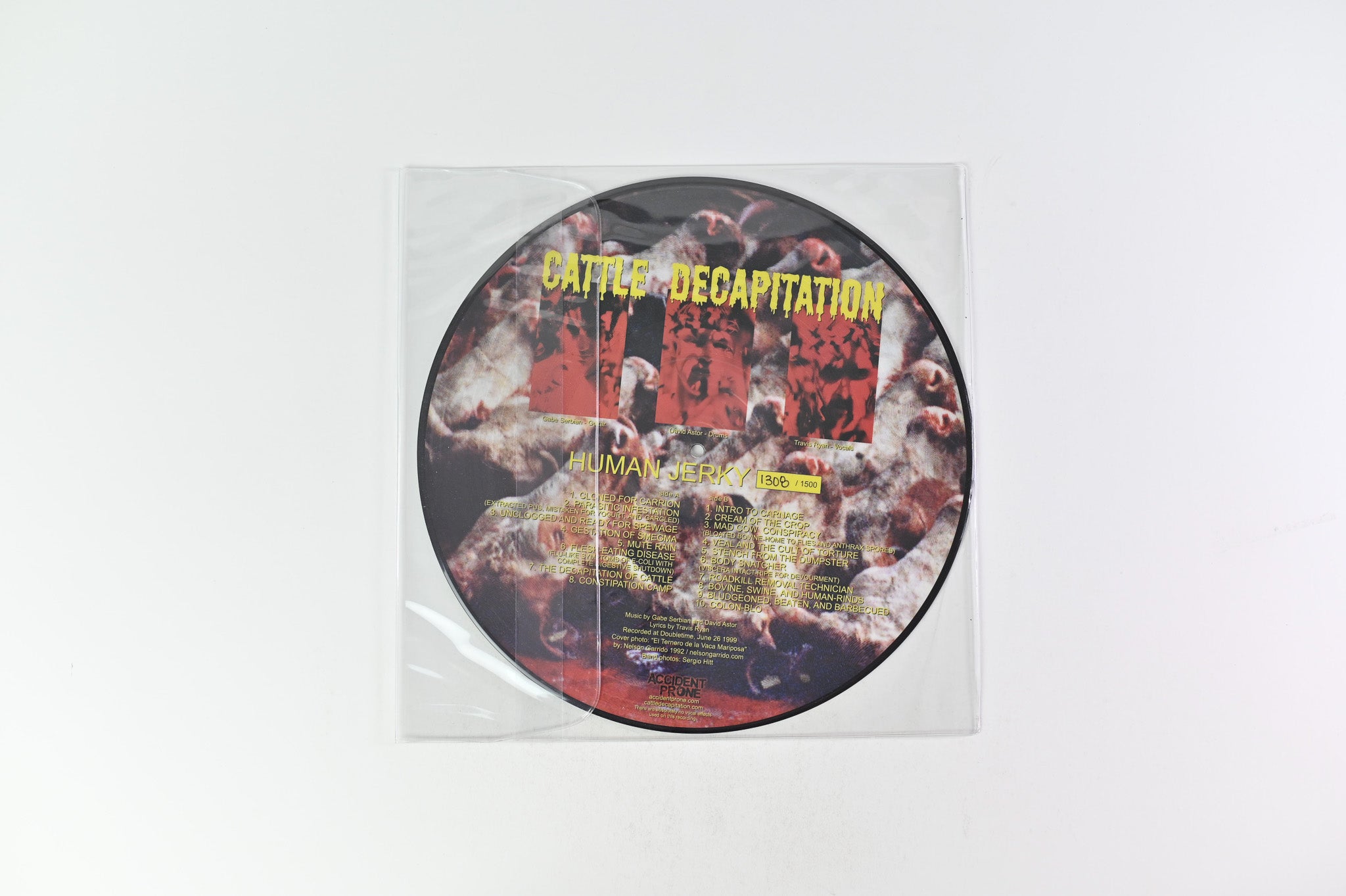 Cattle Decapitation - Human Jerky on Accident Prone Ltd Numbered Picture Disc Reissue