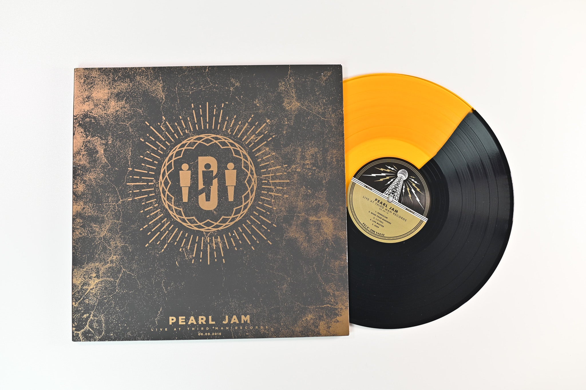 Pearl Jam - Live At Third Man Records on Third Man Vault Series Ltd Gold / Black Split