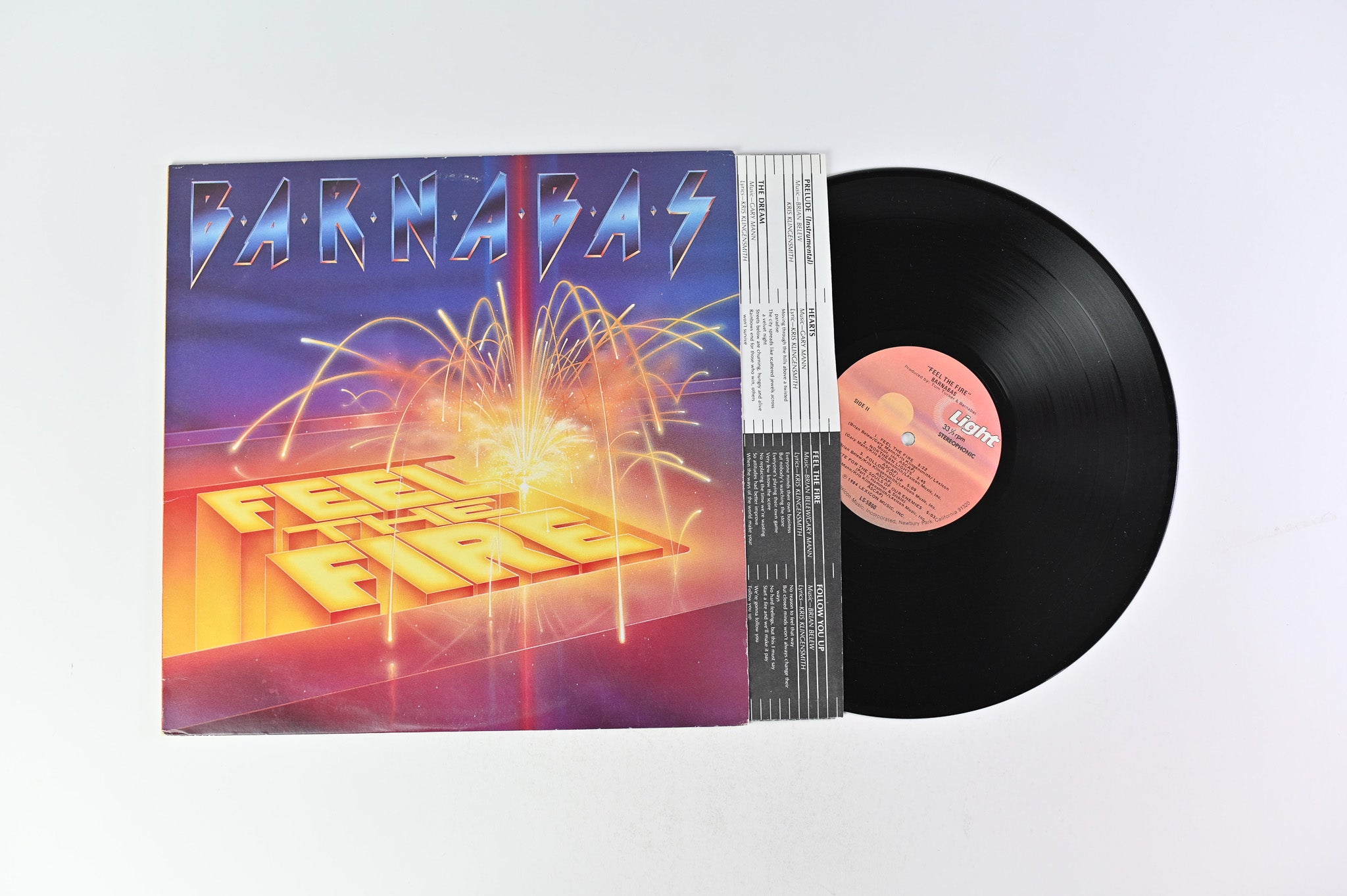 Barnabas - Feel The Fire on Light Records