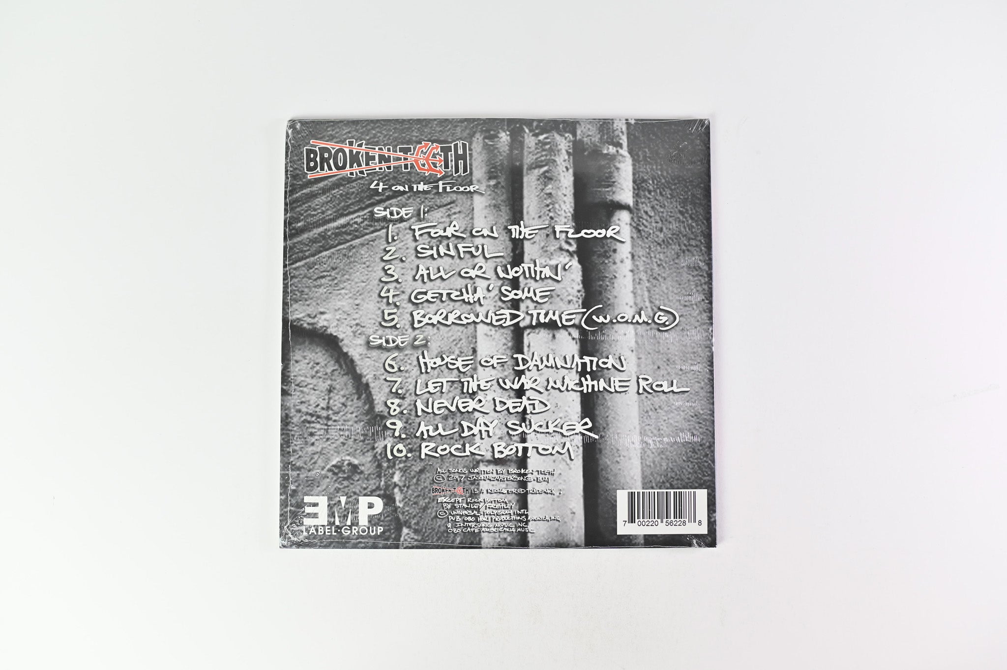 Broken Teeth - 4 On The Floor on EMP Orange Vinyl Sealed