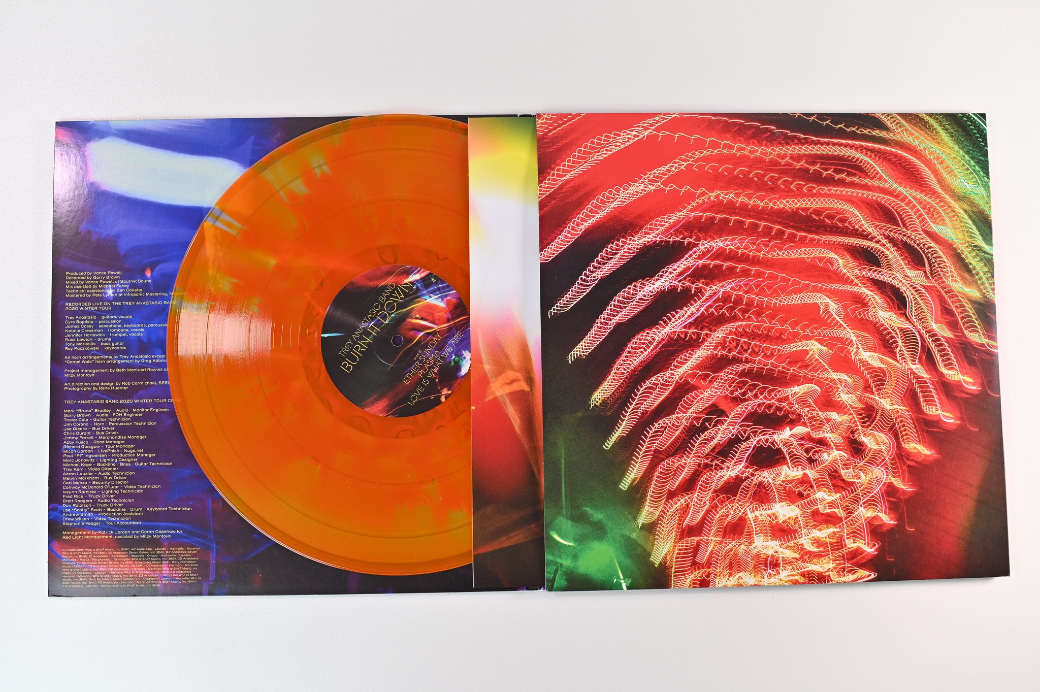 Trey Anastasio - Burn It Down on Rubber Jungle Plasma Orange Vinyl