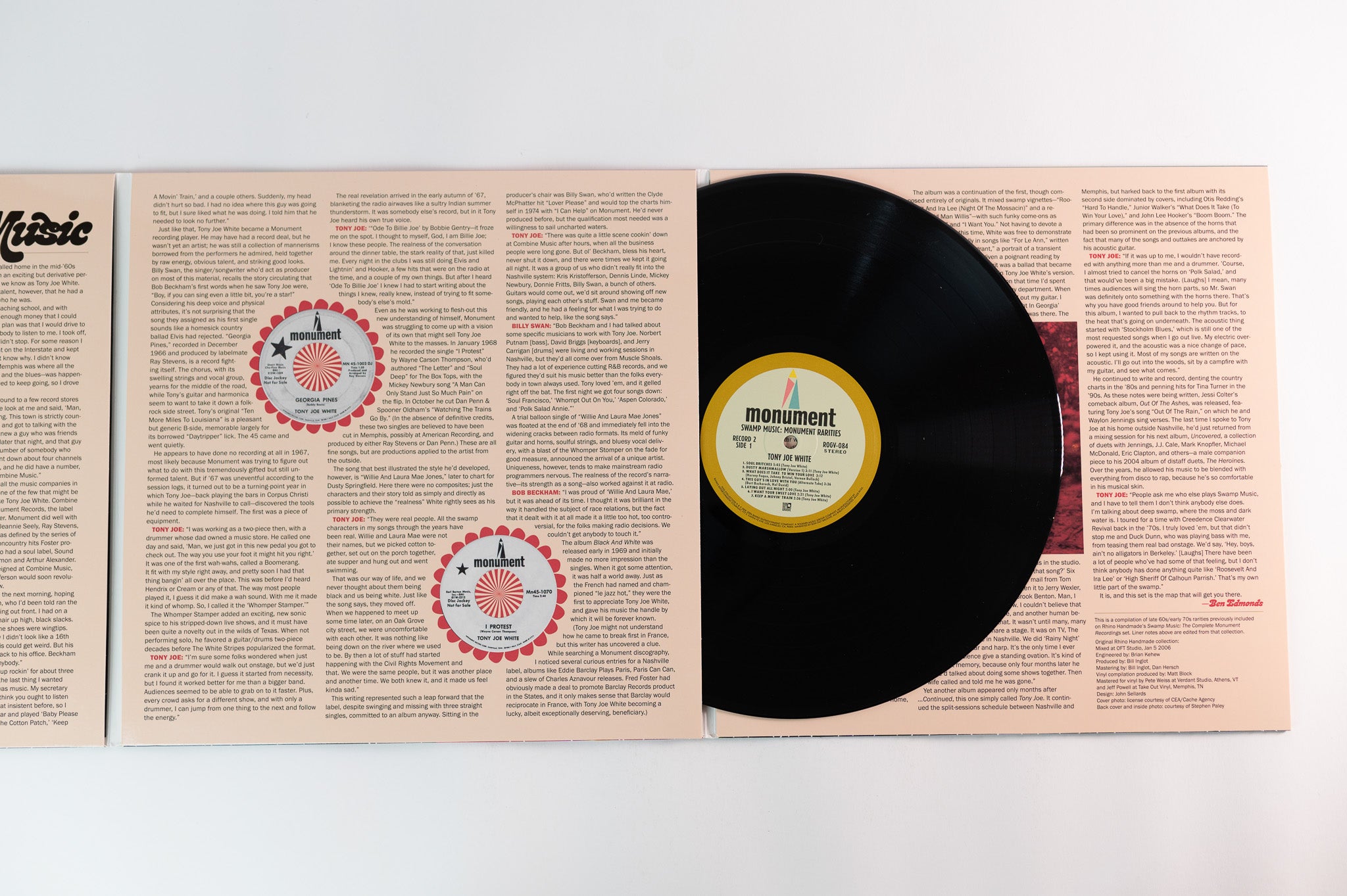 Tony Joe White - Swamp Music: Monument Rarities on Run Out Groove Ltd Numbered