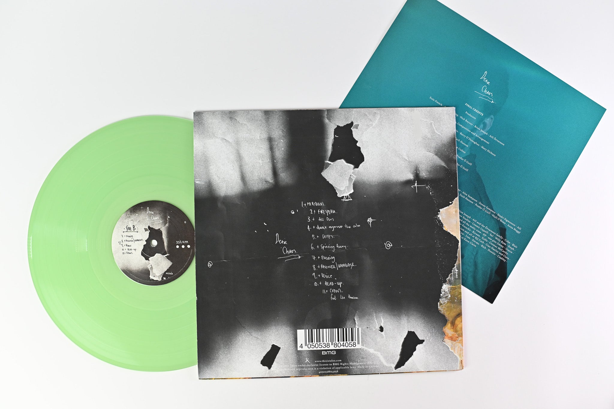 Talos - Dear Chaos on BMG - Coke Bottle Green Vinyl