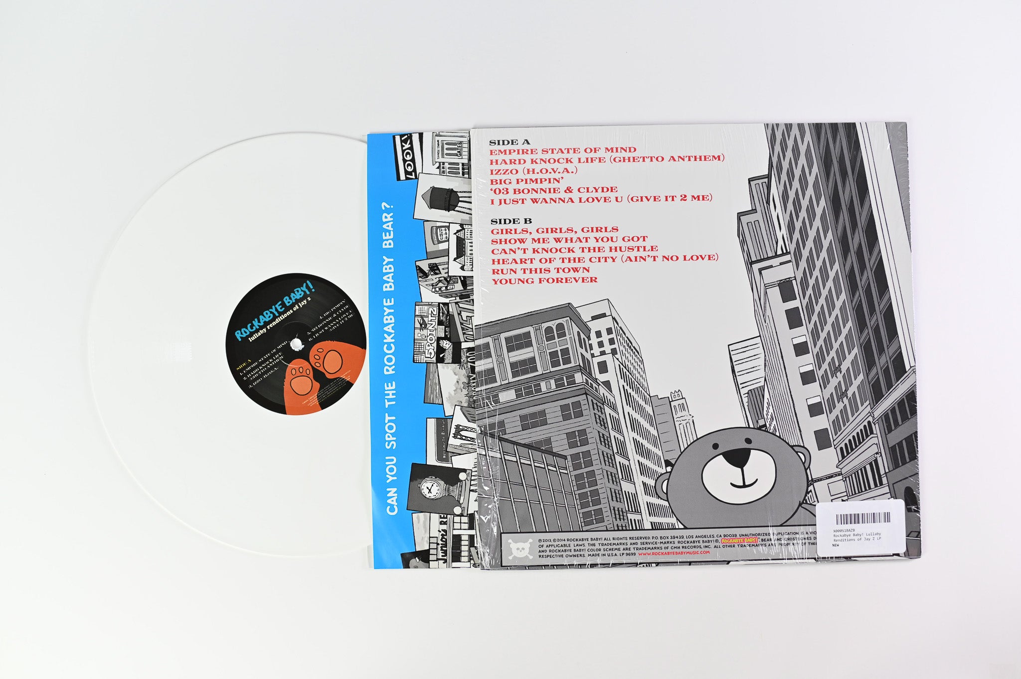 Andrew Bissell - Rockabye Baby! Lullaby Renditions Of Jay Z on Rockabye Baby White Vinyl