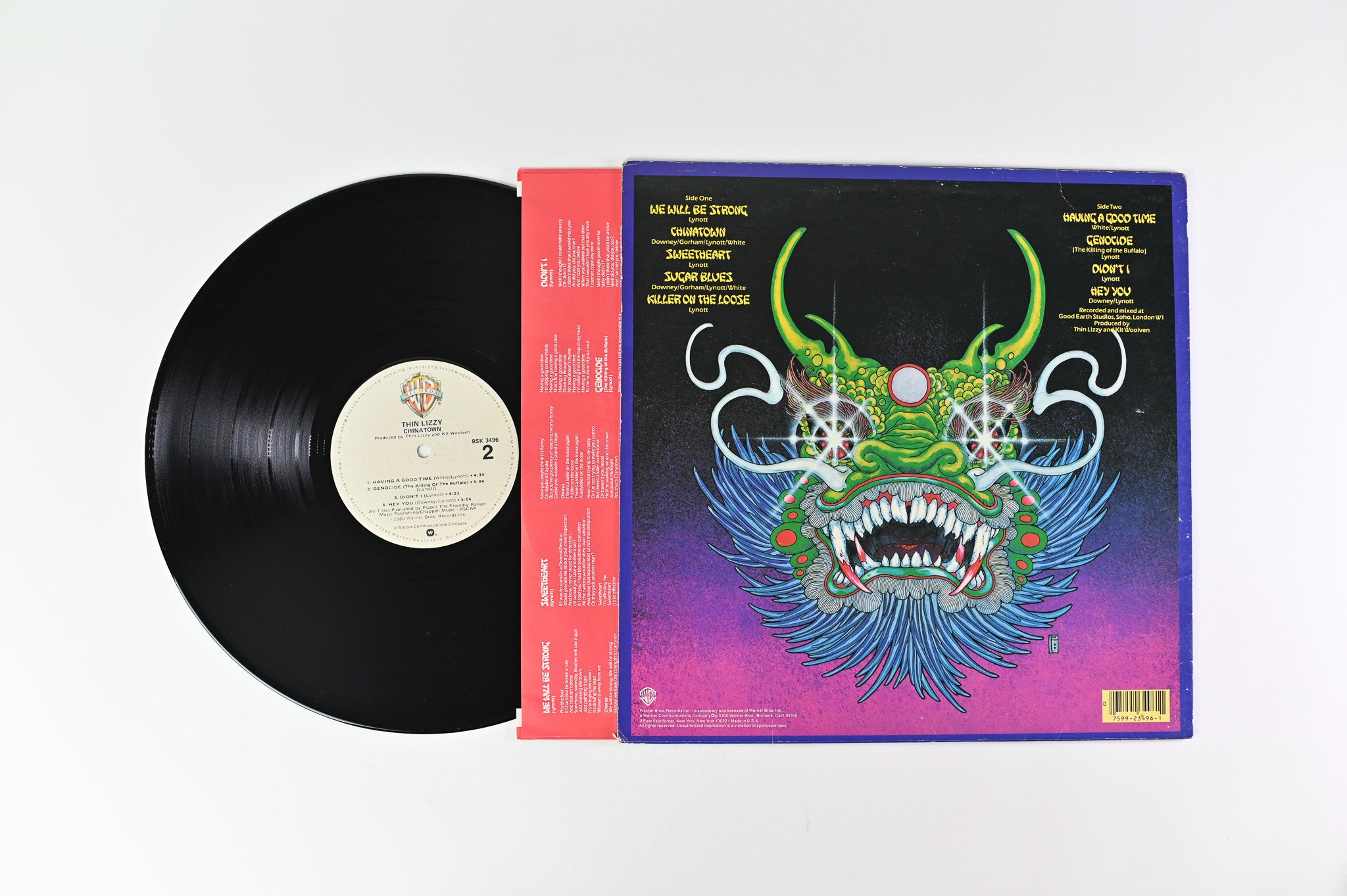 Thin Lizzy - Chinatown on Warner Bros. Records