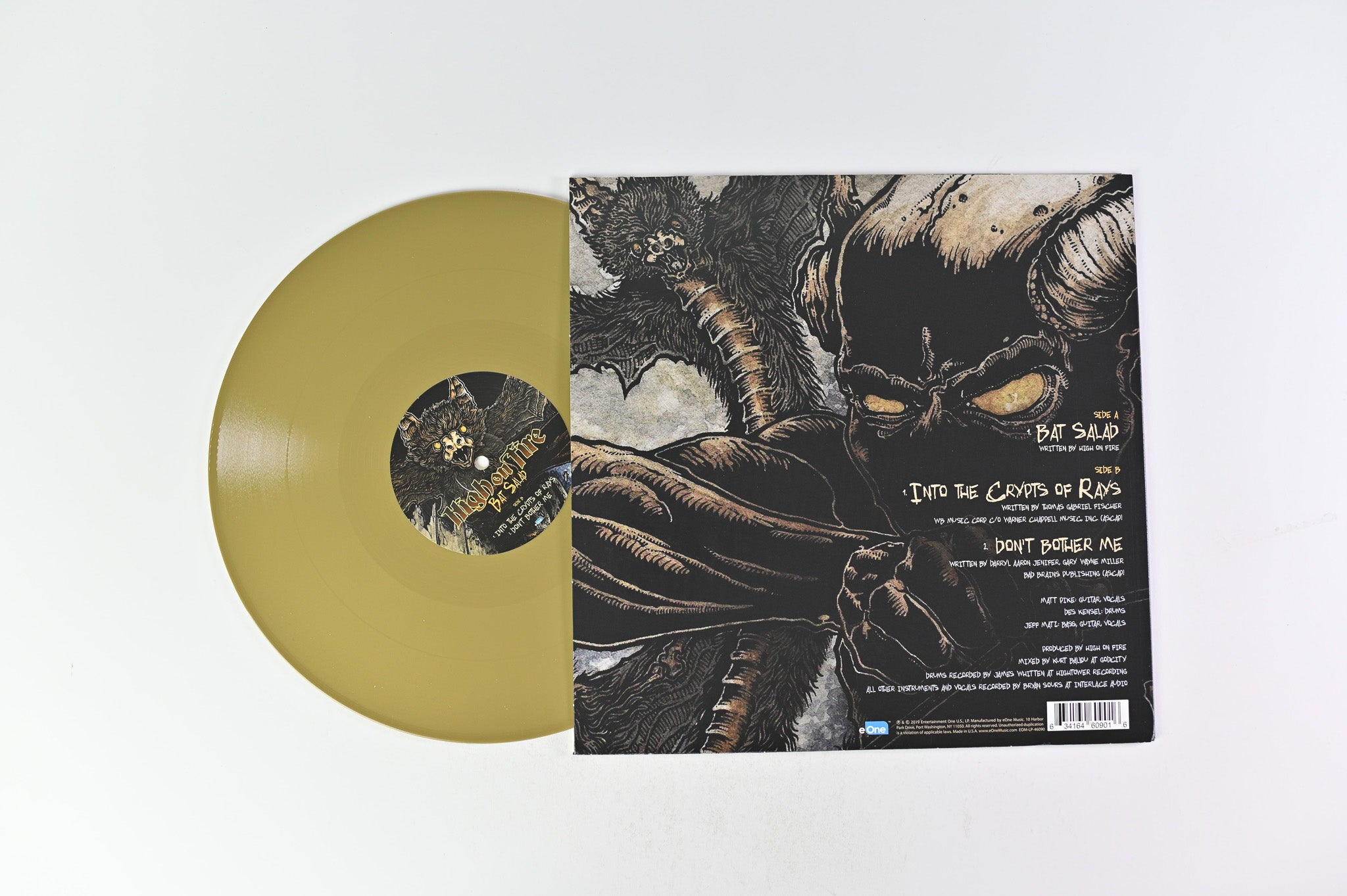 High On Fire - Bat Salad on eOne Ltd Gold Vinyl