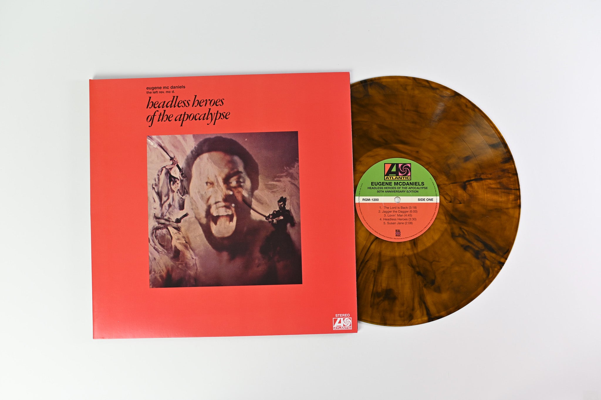Eugene McDaniels - Headless Heroes Of The Apocalypse on Atlantic Real Gone Ltd Fire Orange Reissue