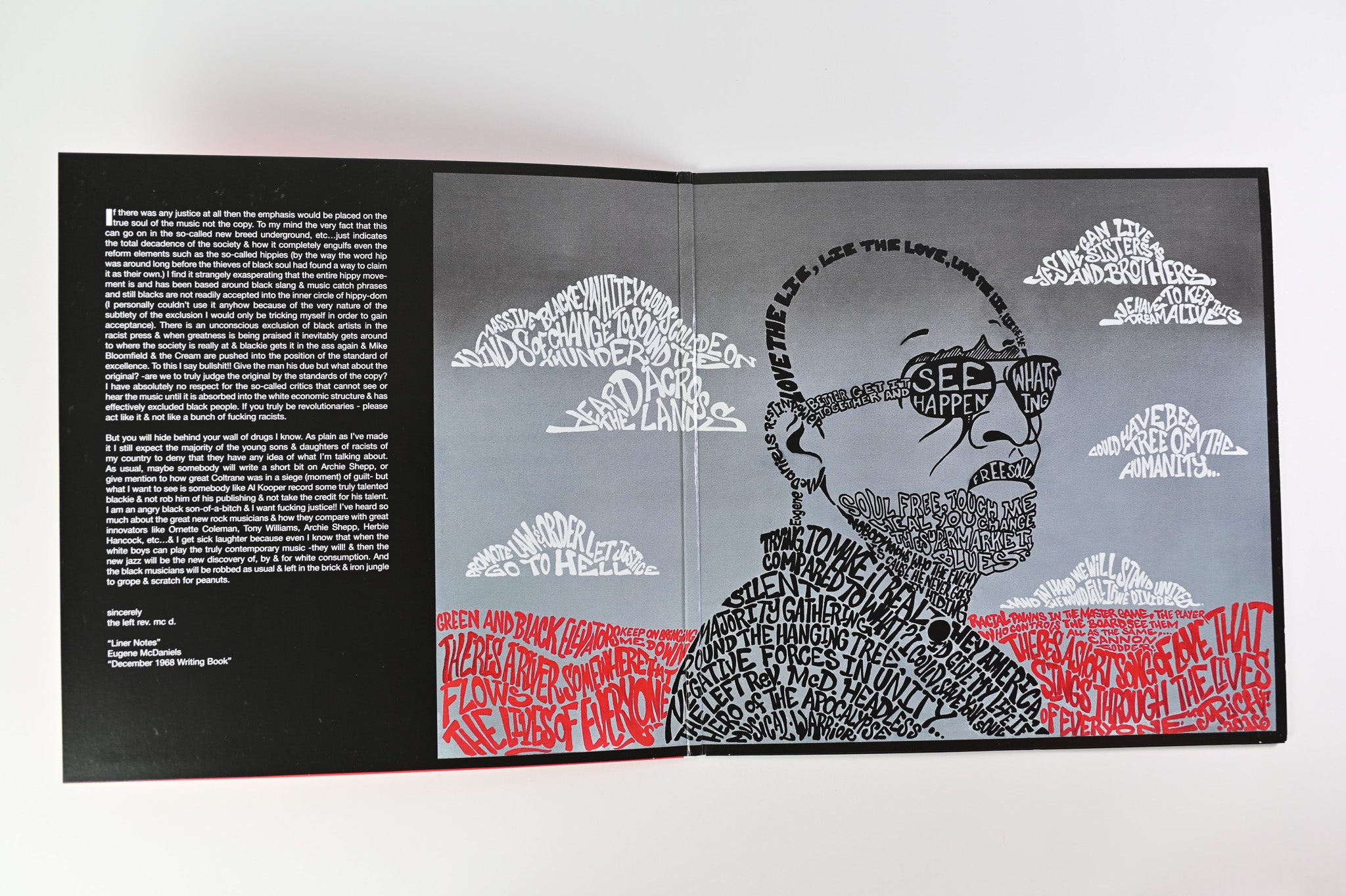 Eugene McDaniels - Headless Heroes Of The Apocalypse on Atlantic Real Gone Ltd Fire Orange Reissue