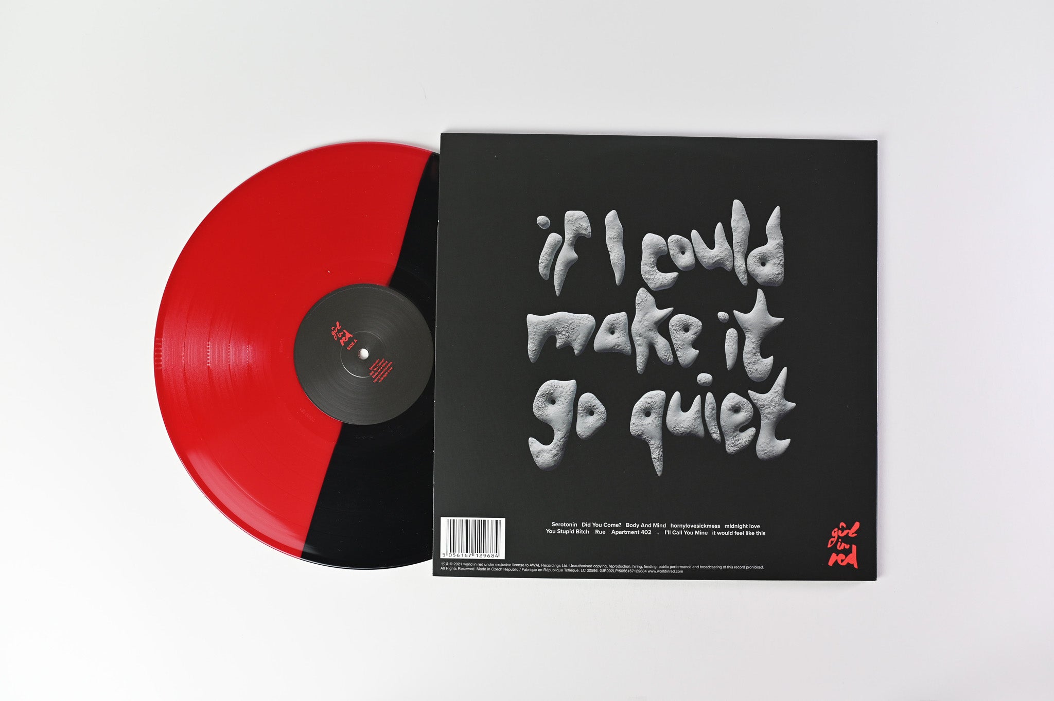 Girl In Red - If I Could Make It Go Quiet on AWAL Ltd Black & Red Split