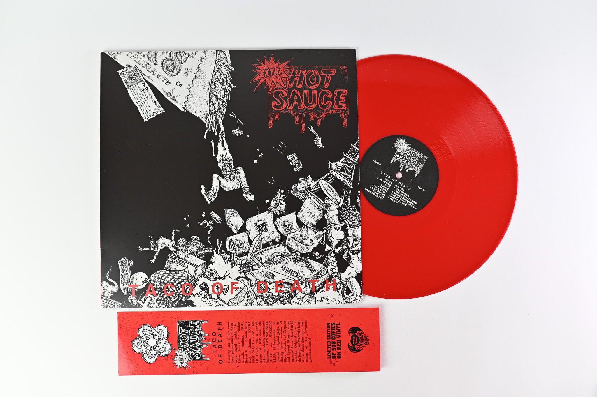Extra Hot Sauce - Taco Of Death on Horror Biz - Red Vinyl