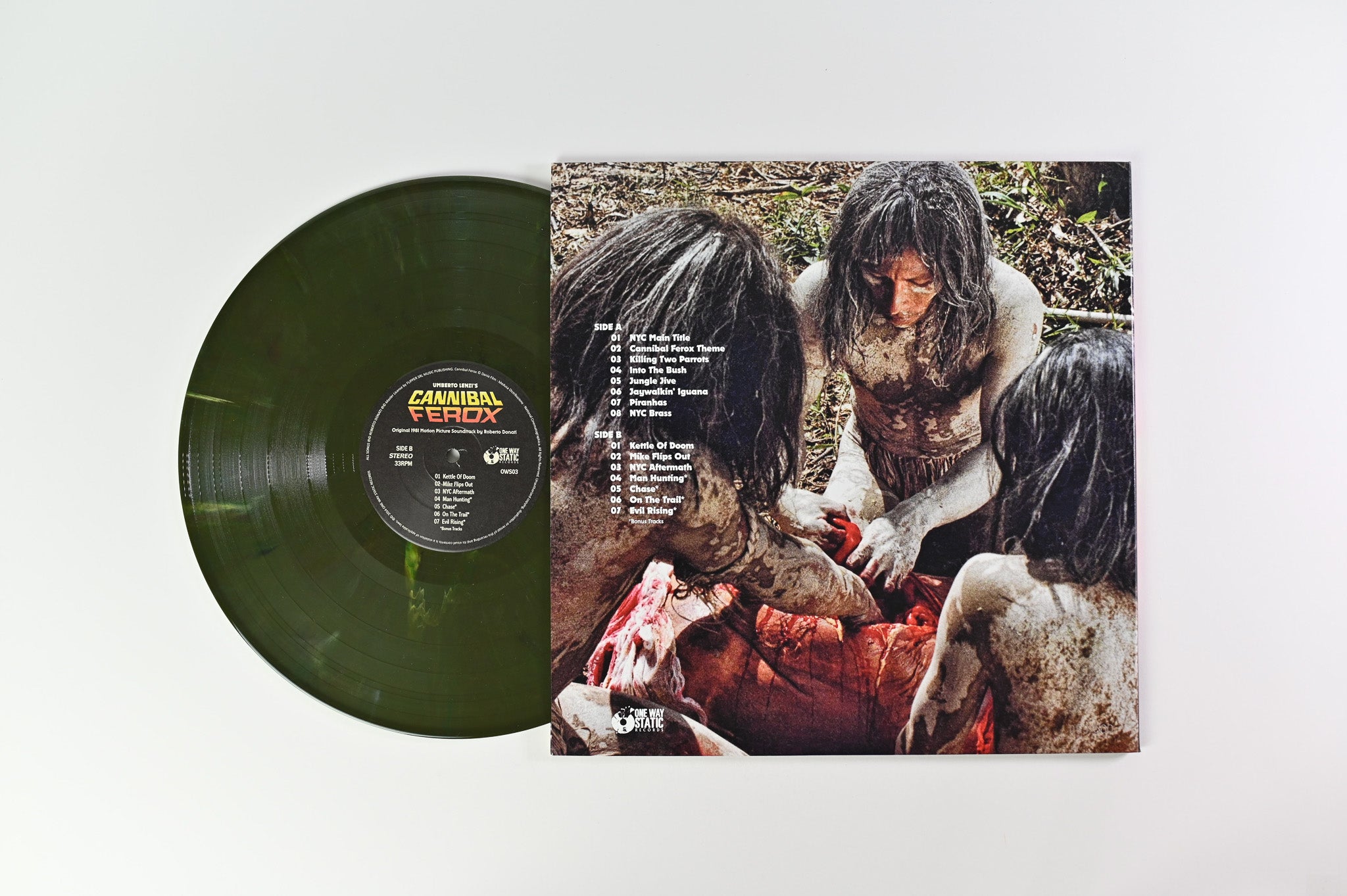 Roberto Donati - Cannibal Ferox (Original 1981 Motion Picture Soundtrack) Ltd Numbered Camo