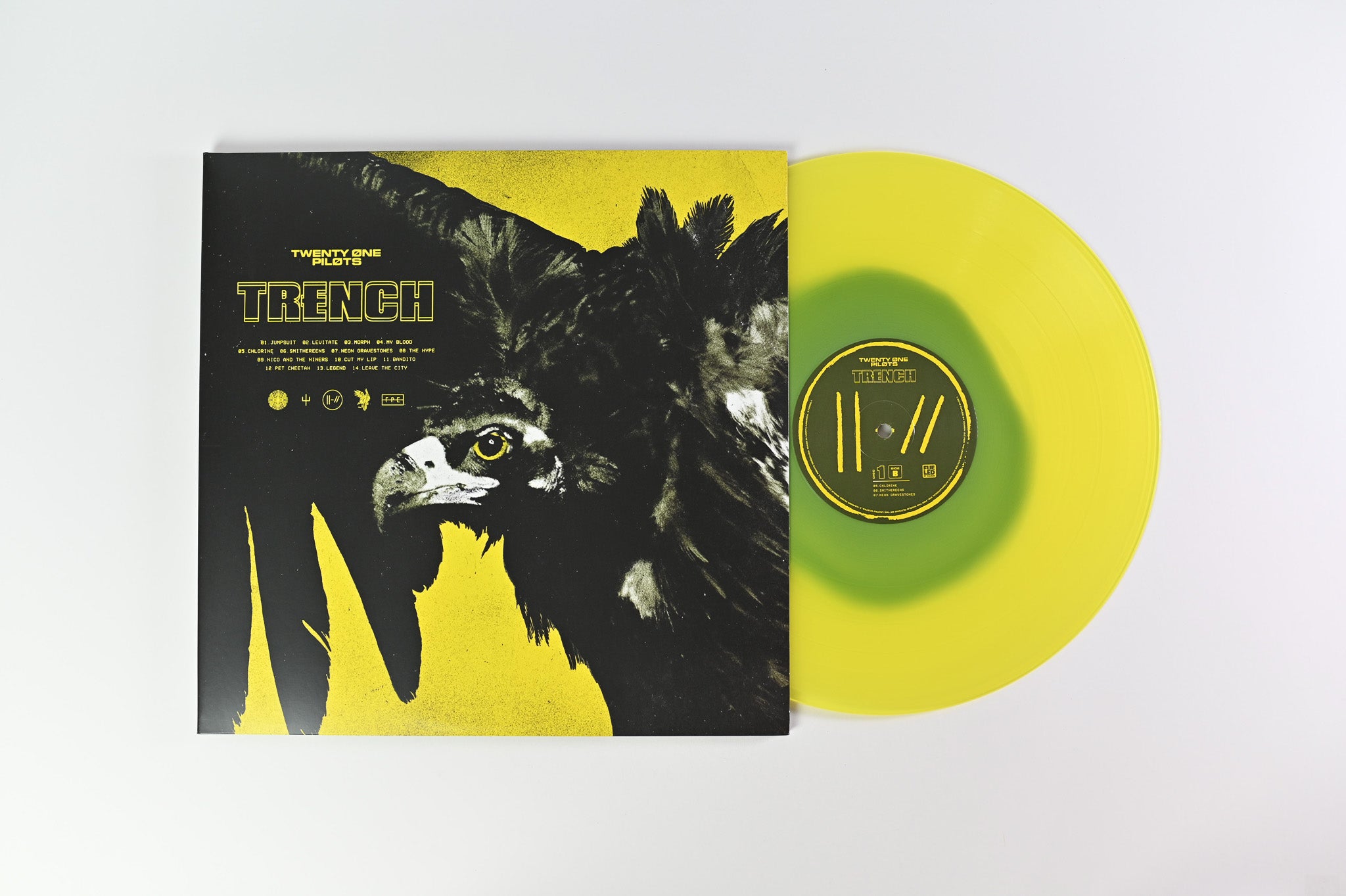 Twenty One Pilots - Trench on Fueled By Ramen Ltd Yellow With Olive Haze