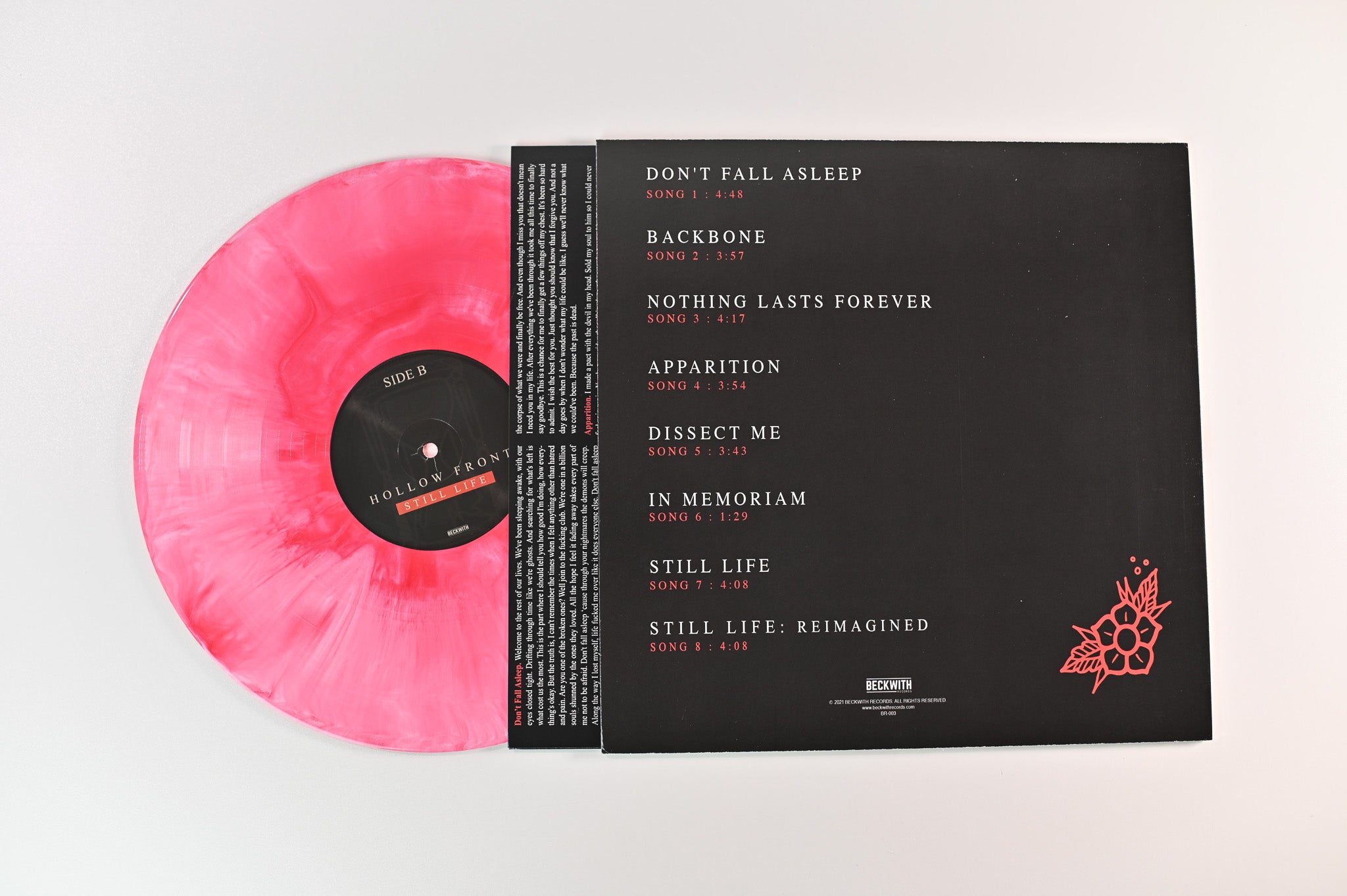 Hollow Front - Still Life on Beckwith Ltd EP Smokey Crimson Vinyl