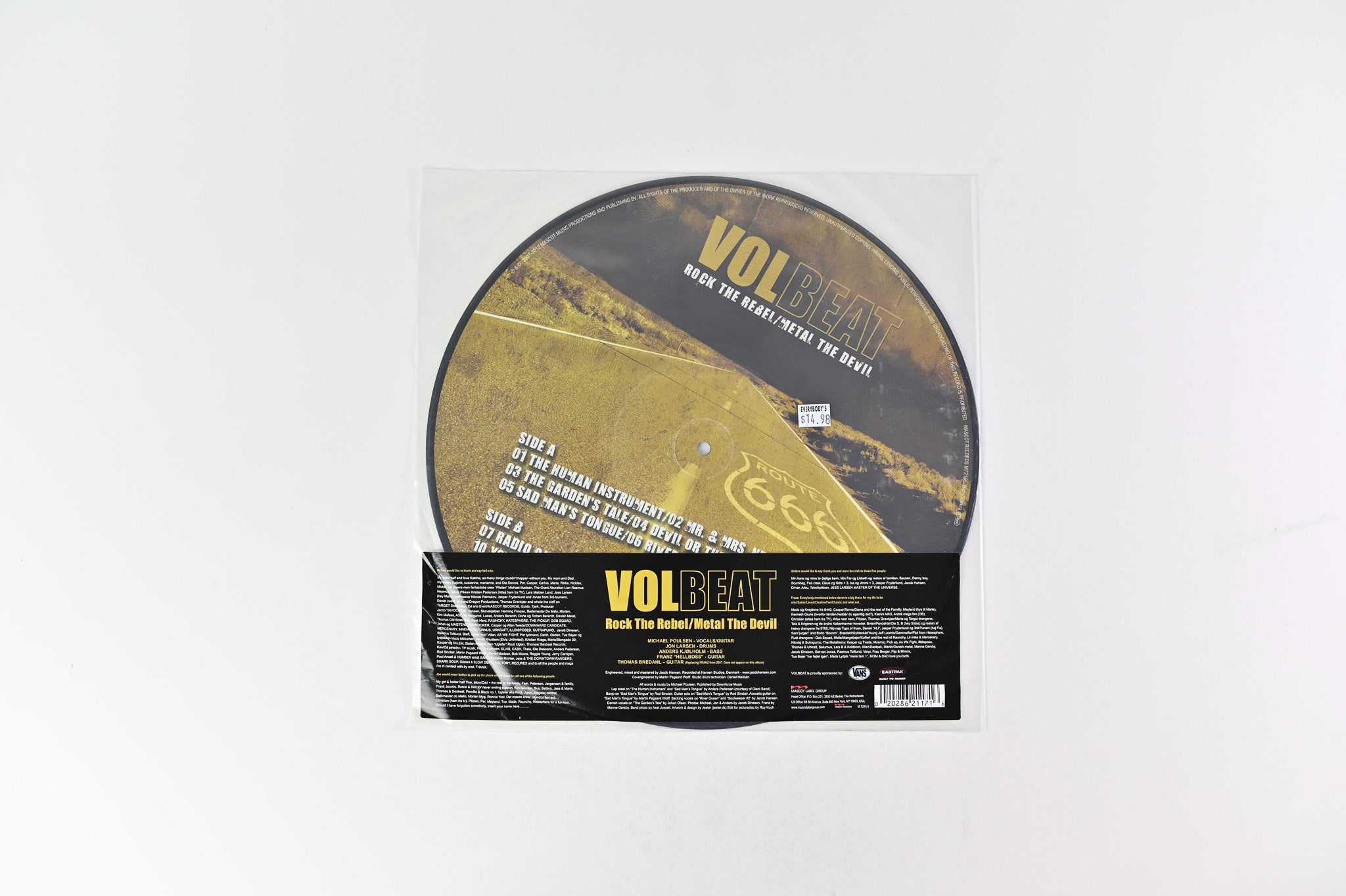 Volbeat – Rock The Rebel / Metal The Devil on Mascot Ltd Picture Disc Reissue