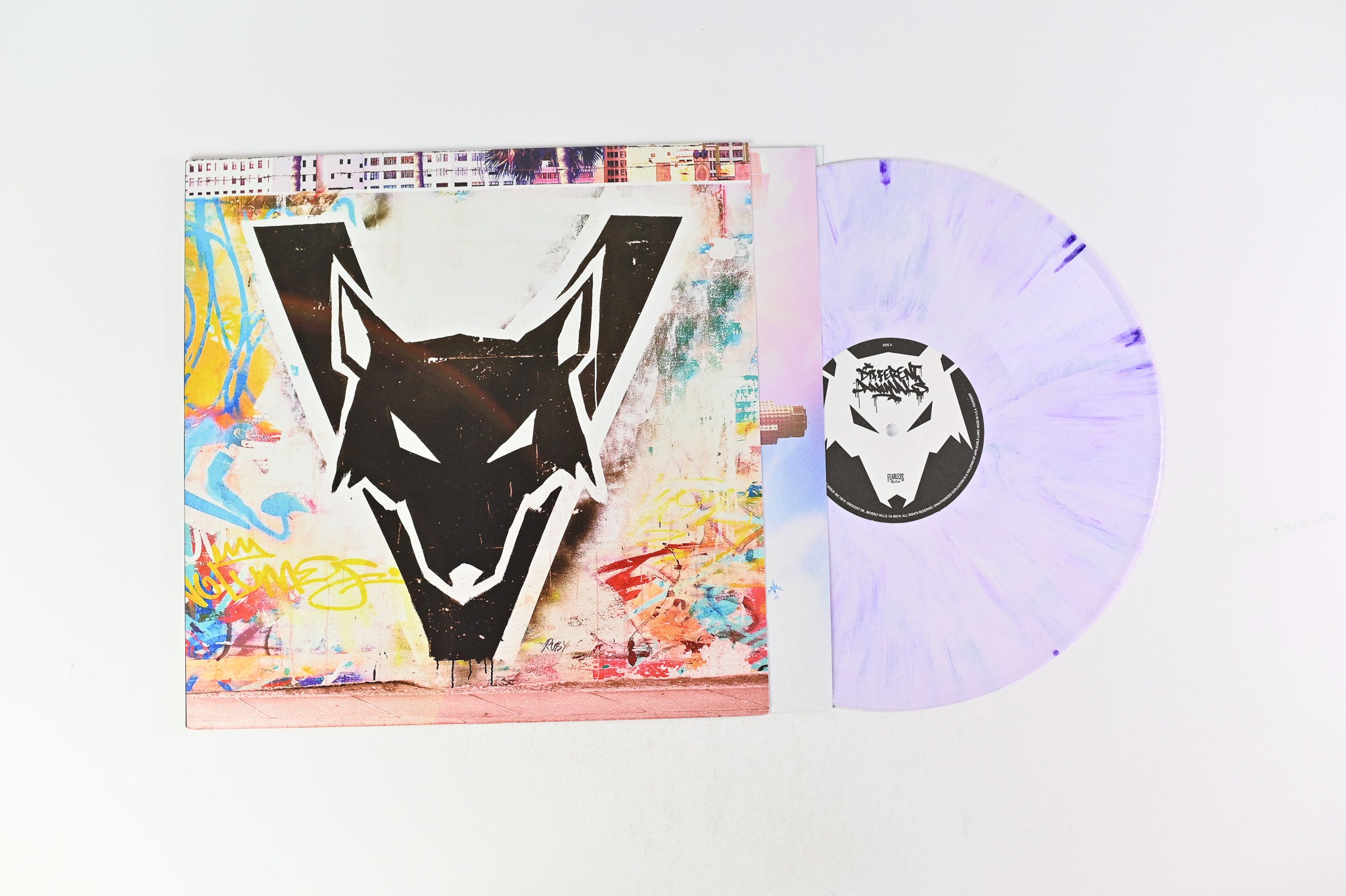 Volumes - Different Animals on Fearless Ltd White With Purple Swirl