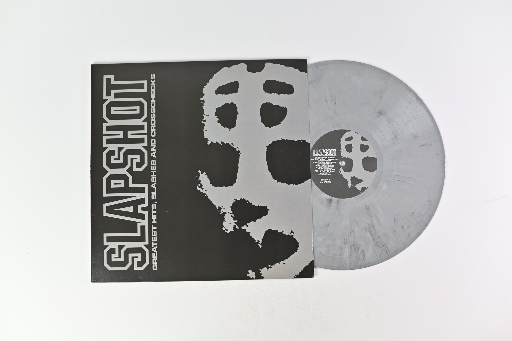 Slapshot - Greatest Hits, Slashes And Crosschecks on Radiation Reissues Ltd Grey Marble