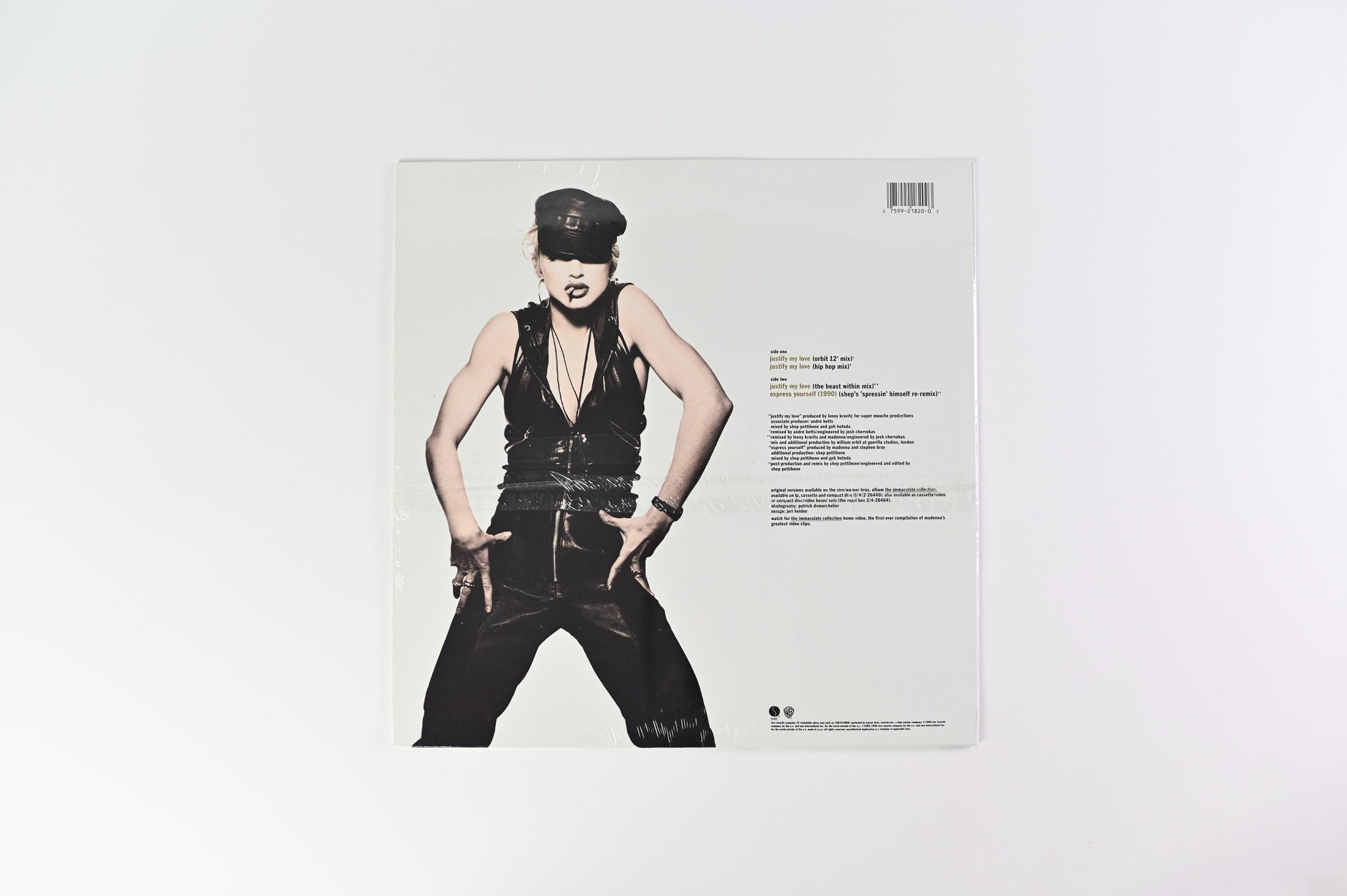 Madonna - Justify My Love on Sire 12" Single Sealed