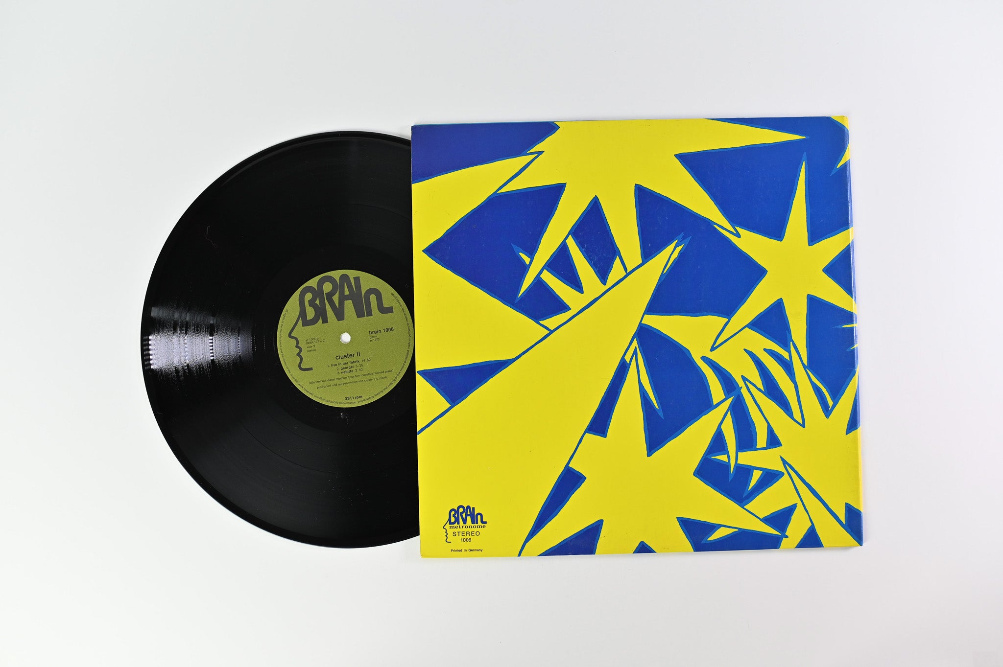 Cluster - Cluster II on Brain Green Label German Press 1970's Reissue
