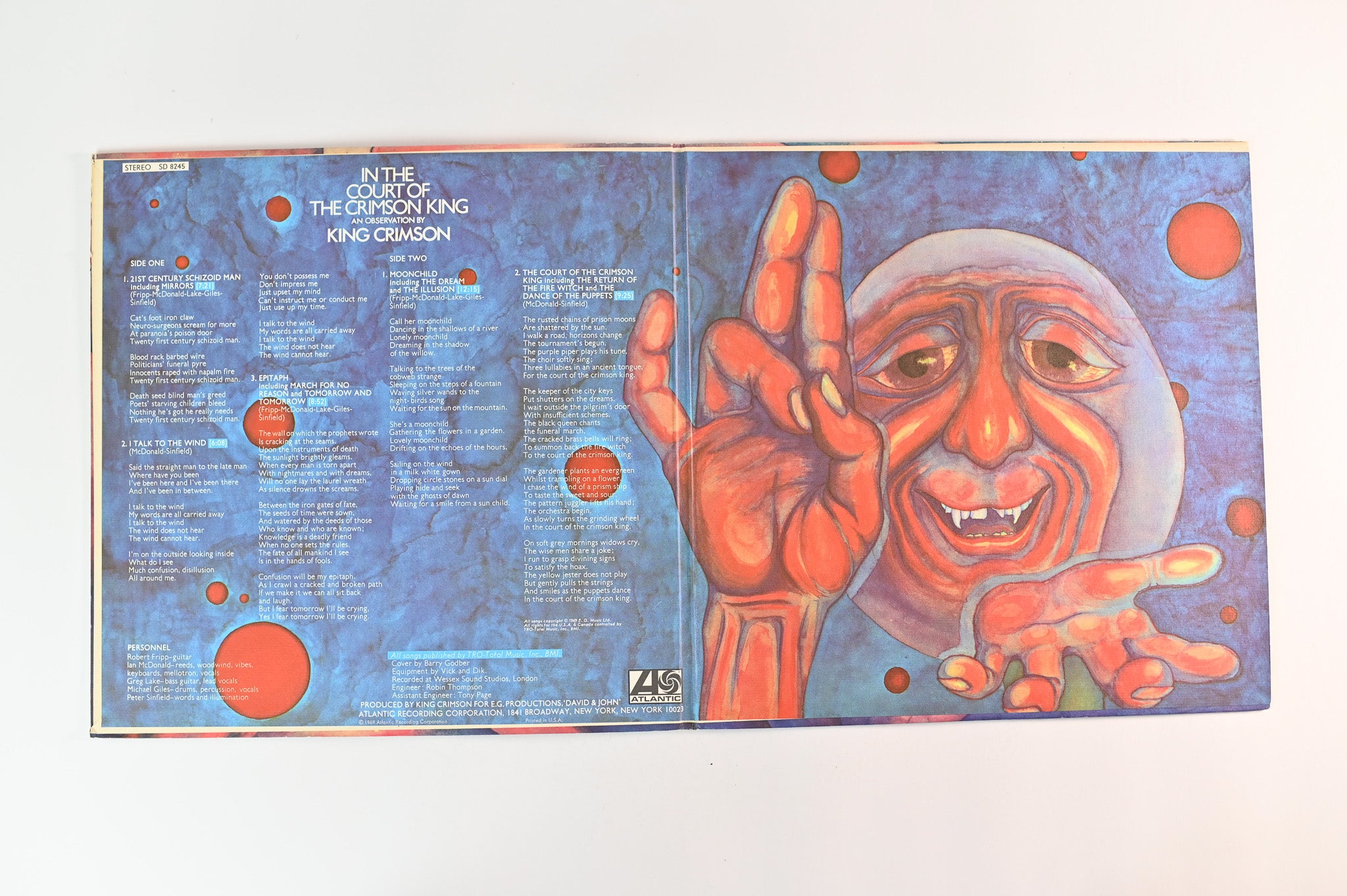 King Crimson - In The Court Of The Crimson King (An Observation By King Crimson) on Atlantic
