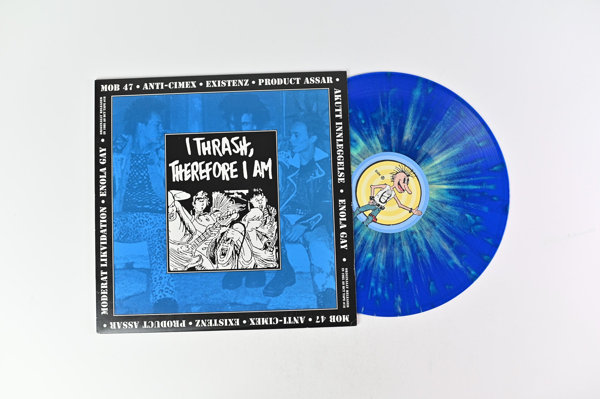 Various - I Thrash, Therefore I Am on Schizophrenic Blue Green Marbled Reissue