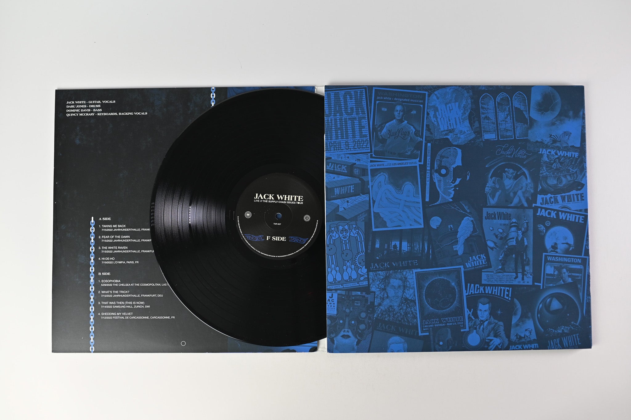 Jack White - Live /// The Supply Chain Issues Tour on Third Man Records Blue, White and Black Vinyl