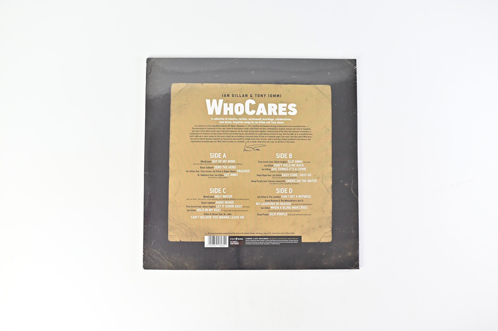 Ian Gillan - WhoCares SEALED on Ear Music White Vinyl