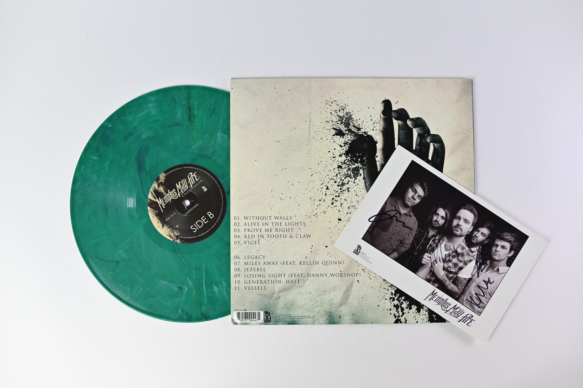 Memphis May Fire - Challenger on Rise Ltd Green w/White Marble